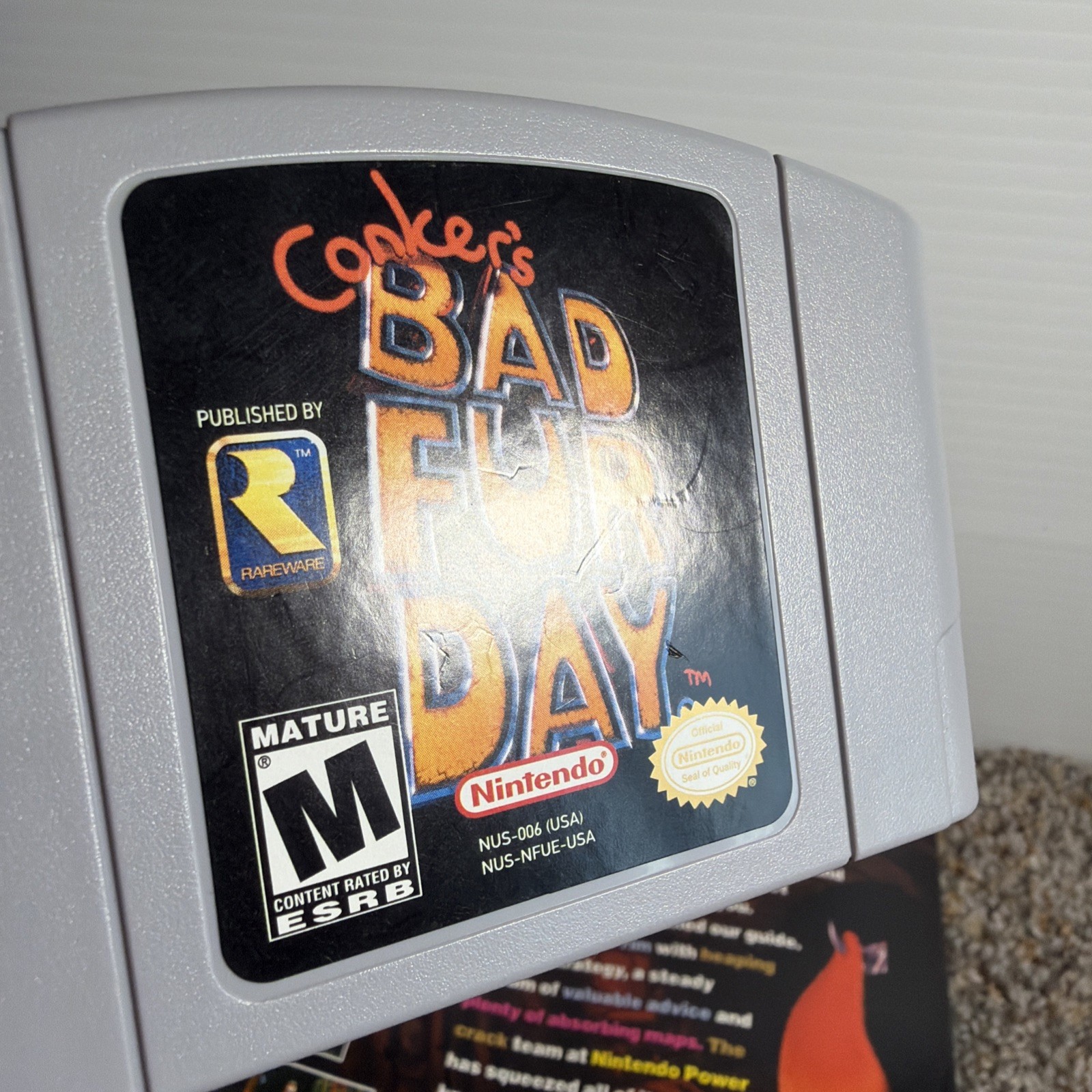 Conker’s Bad Fur Day Nintendo 64 N64 Authentic Super Clean With Guide