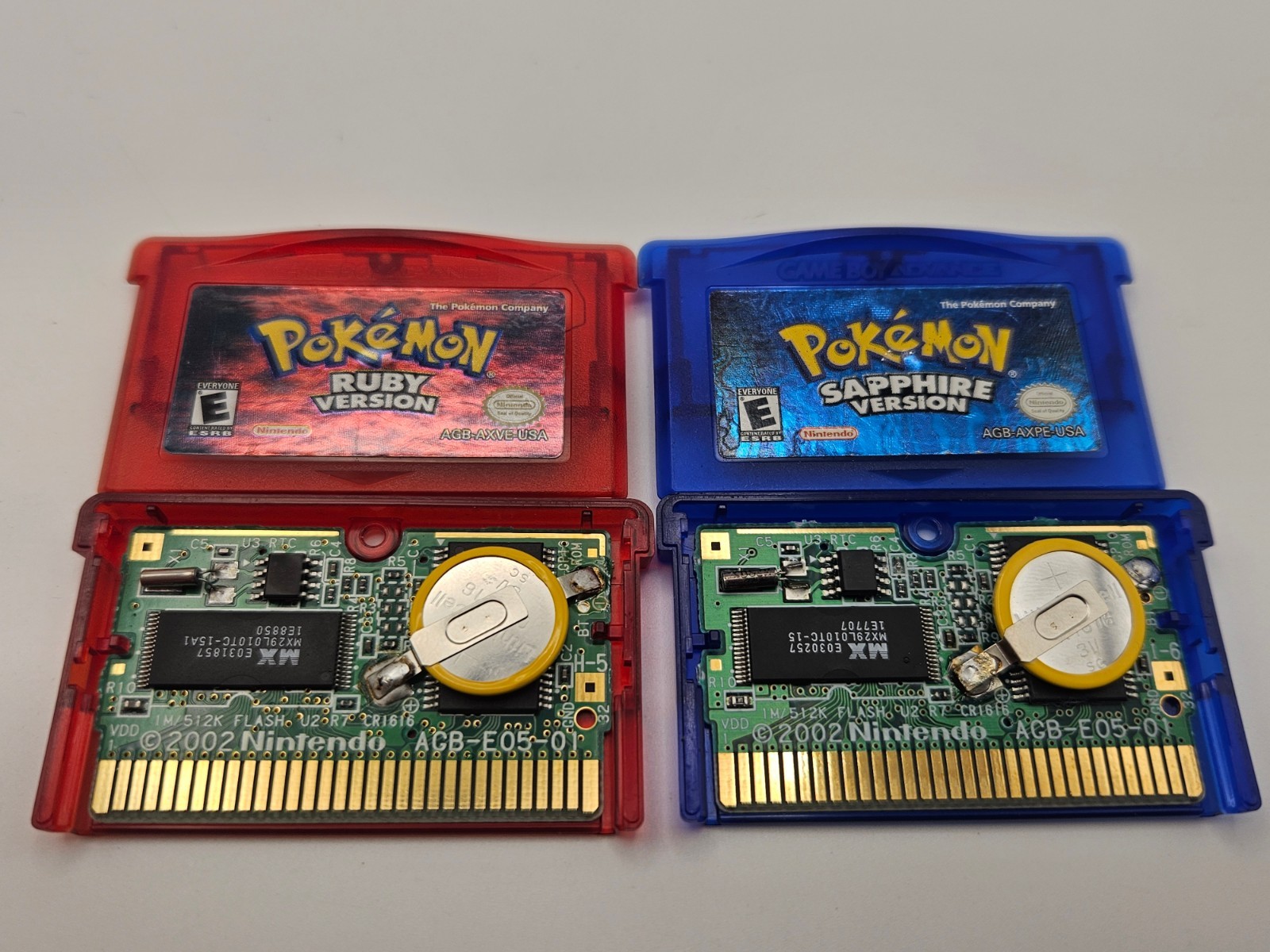 Pokemon Ruby & Sapphire Gameboy Advance GBA Tested Authentic New Batteries!