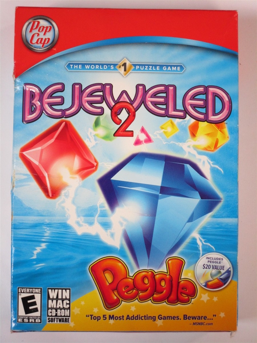 Video Game PC Bejeweled 2 With Peggle NEW SEALED BOX