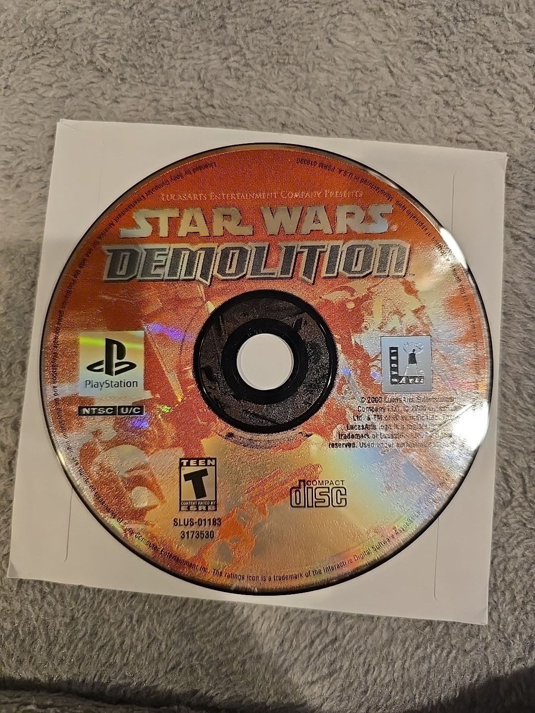 Star Wars: Demolition (Sony PlayStation 1, 2000) DISC ONLY