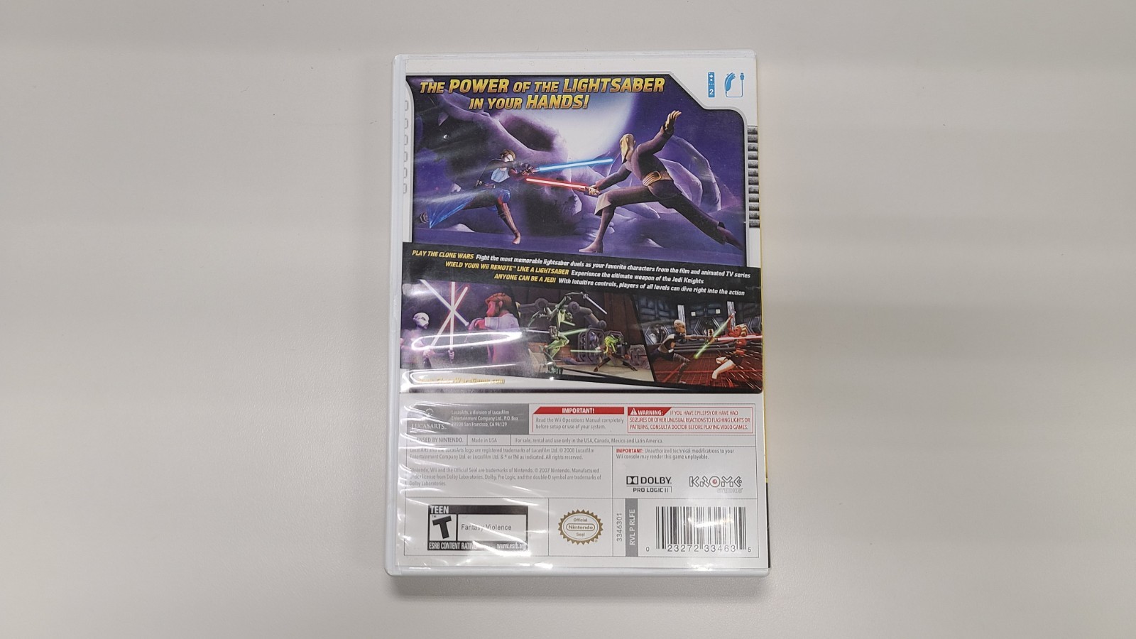 Star Wars the Clone Wars: Lightsaber Duels – for the Nintendo Wii (Pre-Owned)