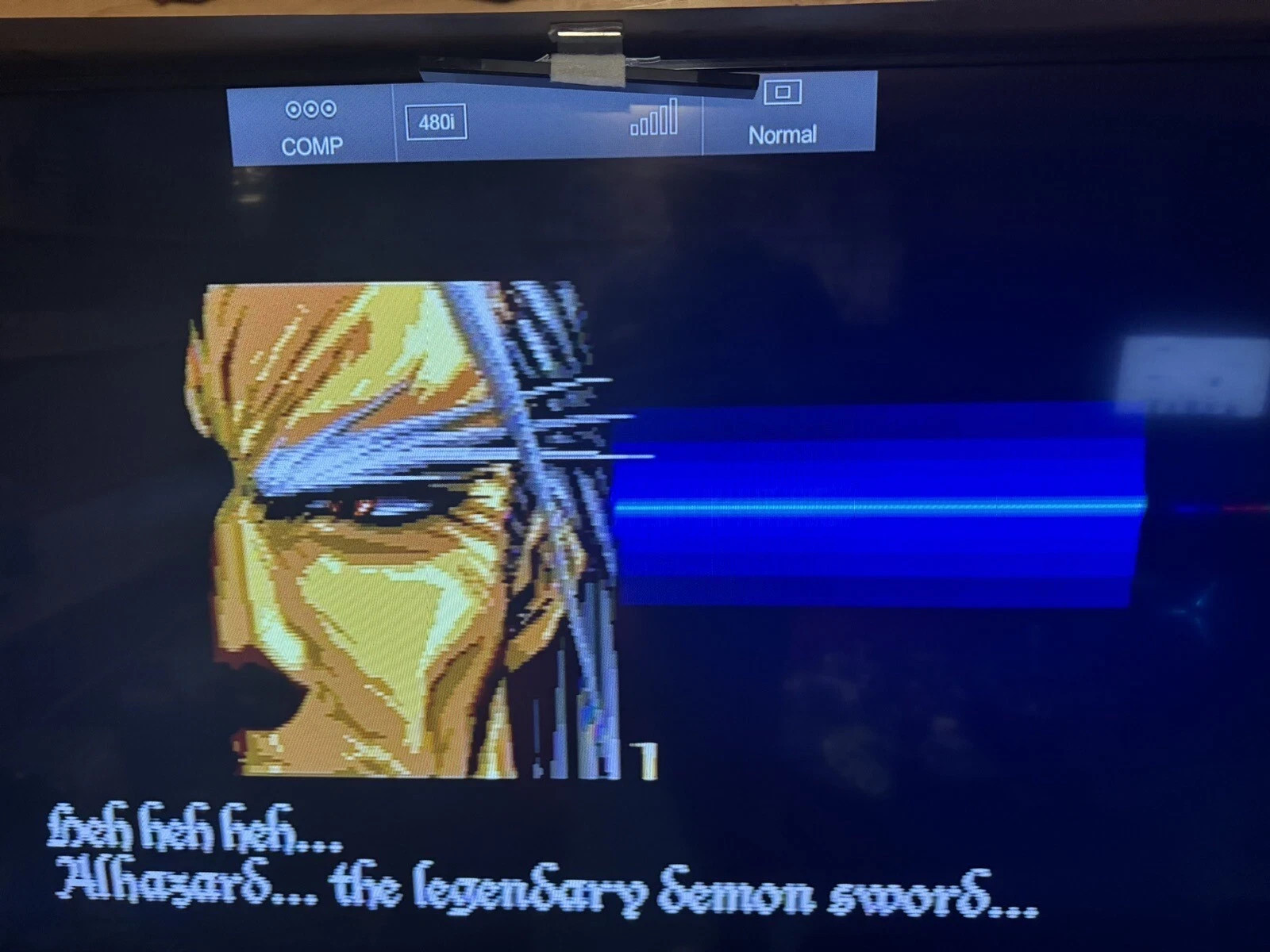 Sega Genesis Langrisser, game, box. Professional label