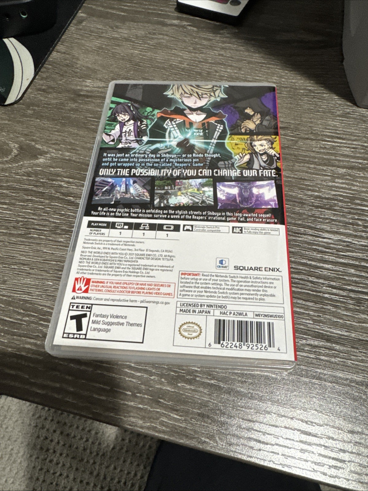 Neo the World Ends with You Nintendo Switch Region-Free US Release