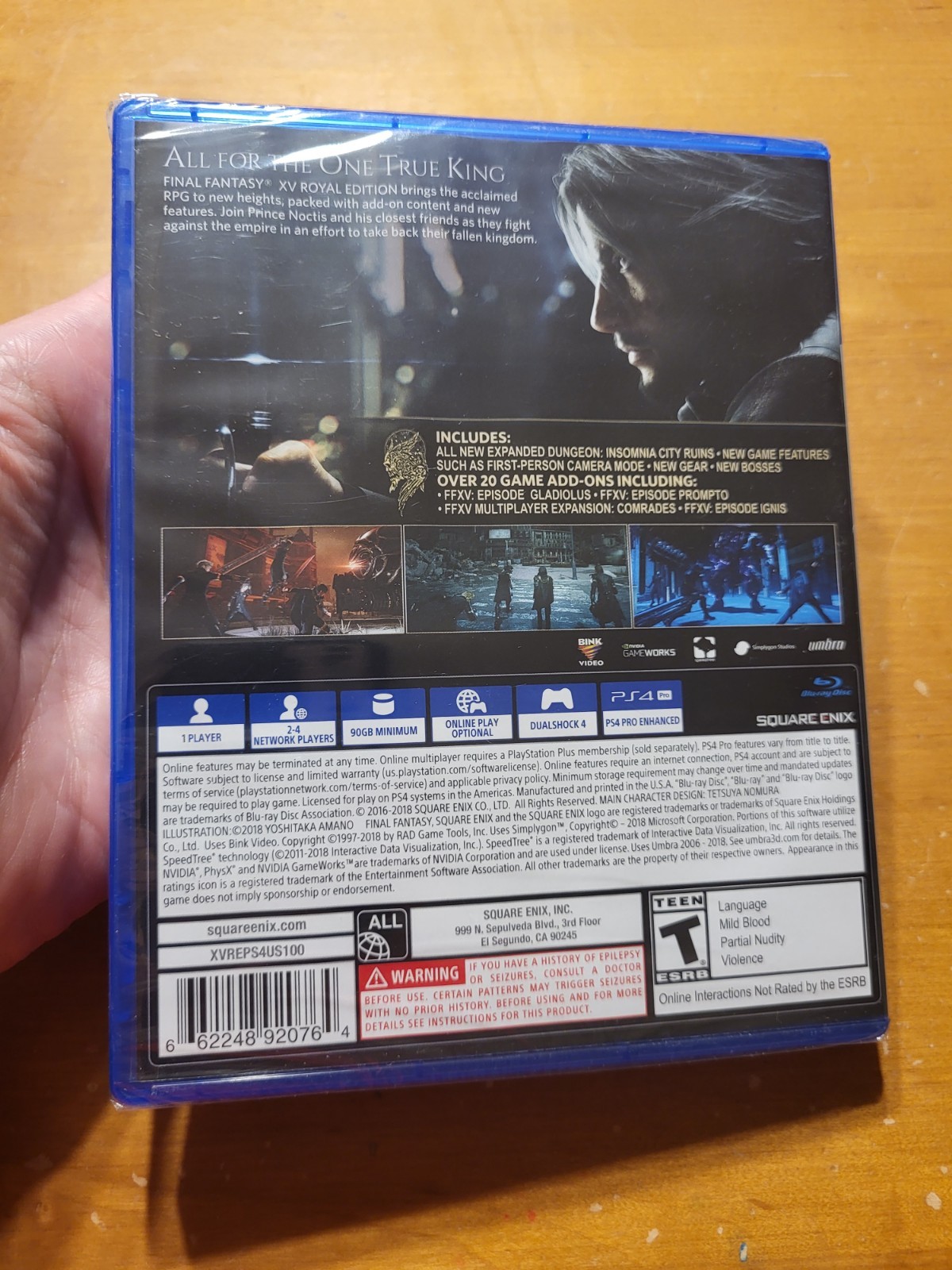 PS4 Playstation 4 Final Fantasy XV Royal Edition READ