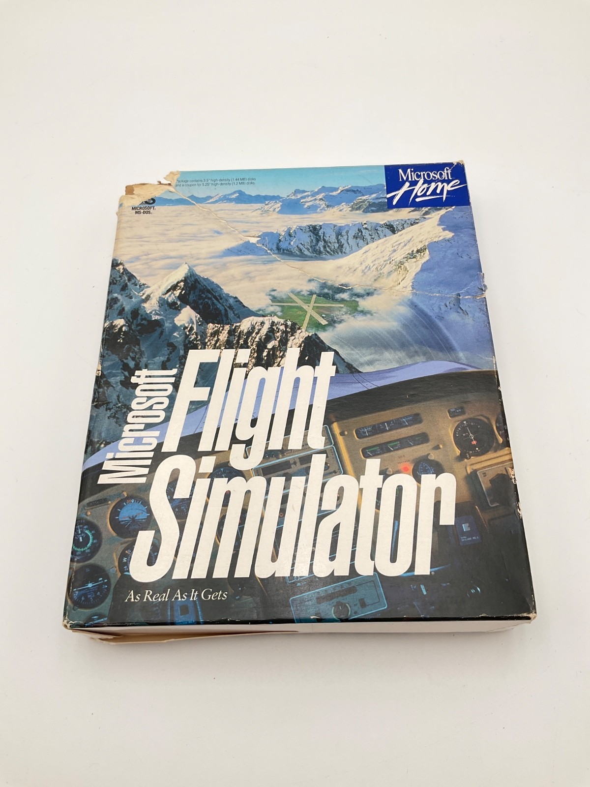 Microsoft Flight Simulator 1993 – MS-DOS Floppy Disk – Acceptable Condition -PC