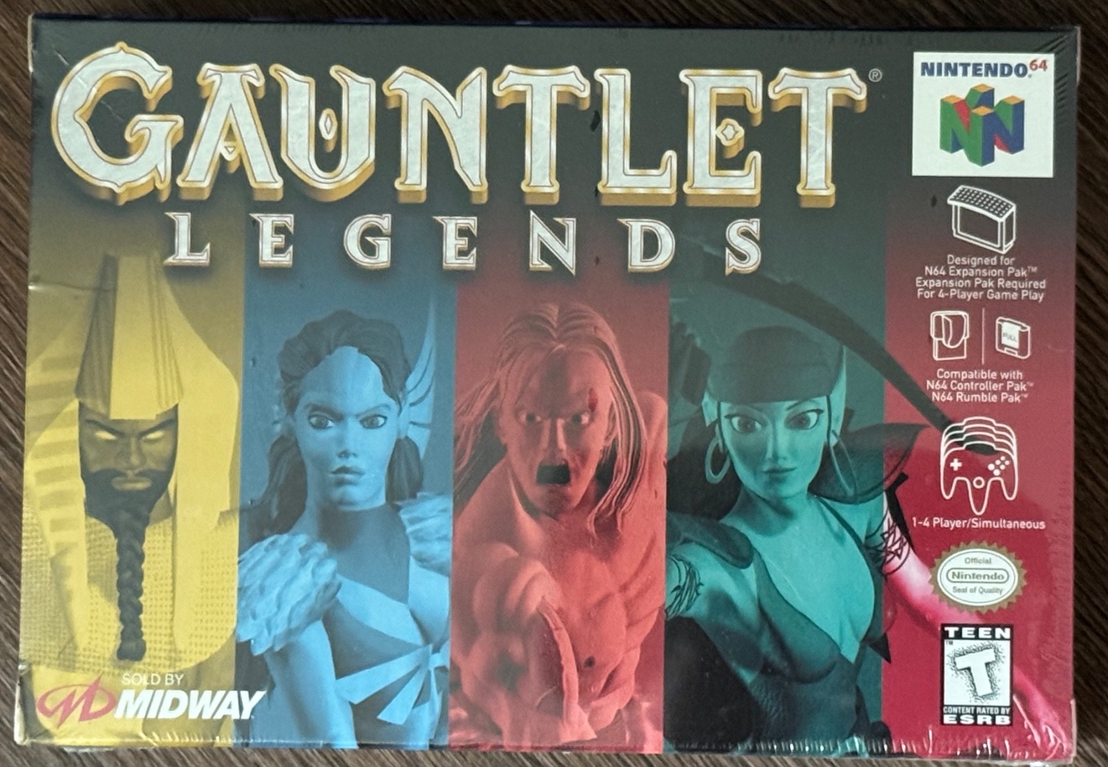 1998 Midway Gauntlet Legends Nintendo 64 Brand New Sealed Perfect