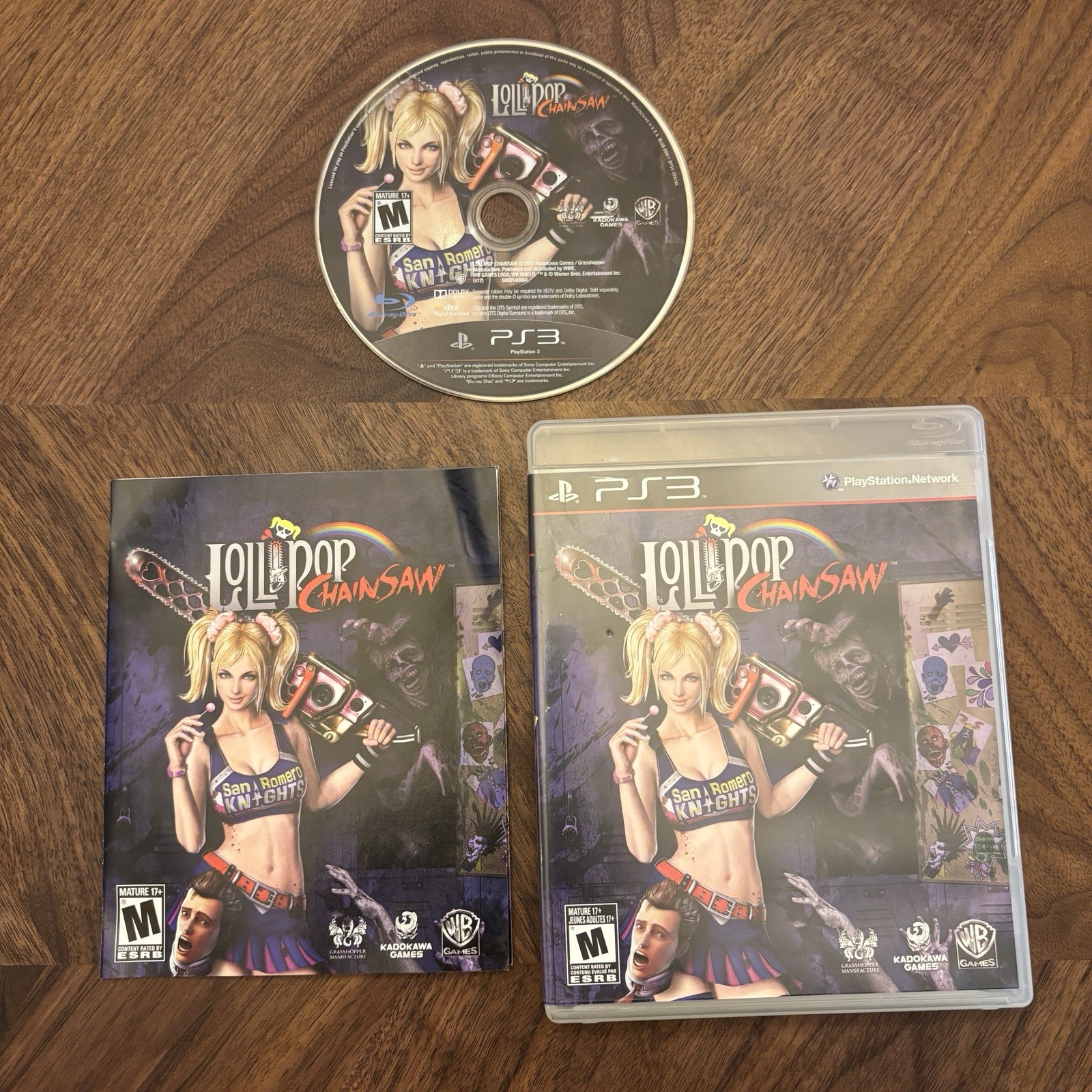 Lollipop Chainsaw (Sony PlayStation 3, 2012) PS3 CIB Complete Tested Authentic