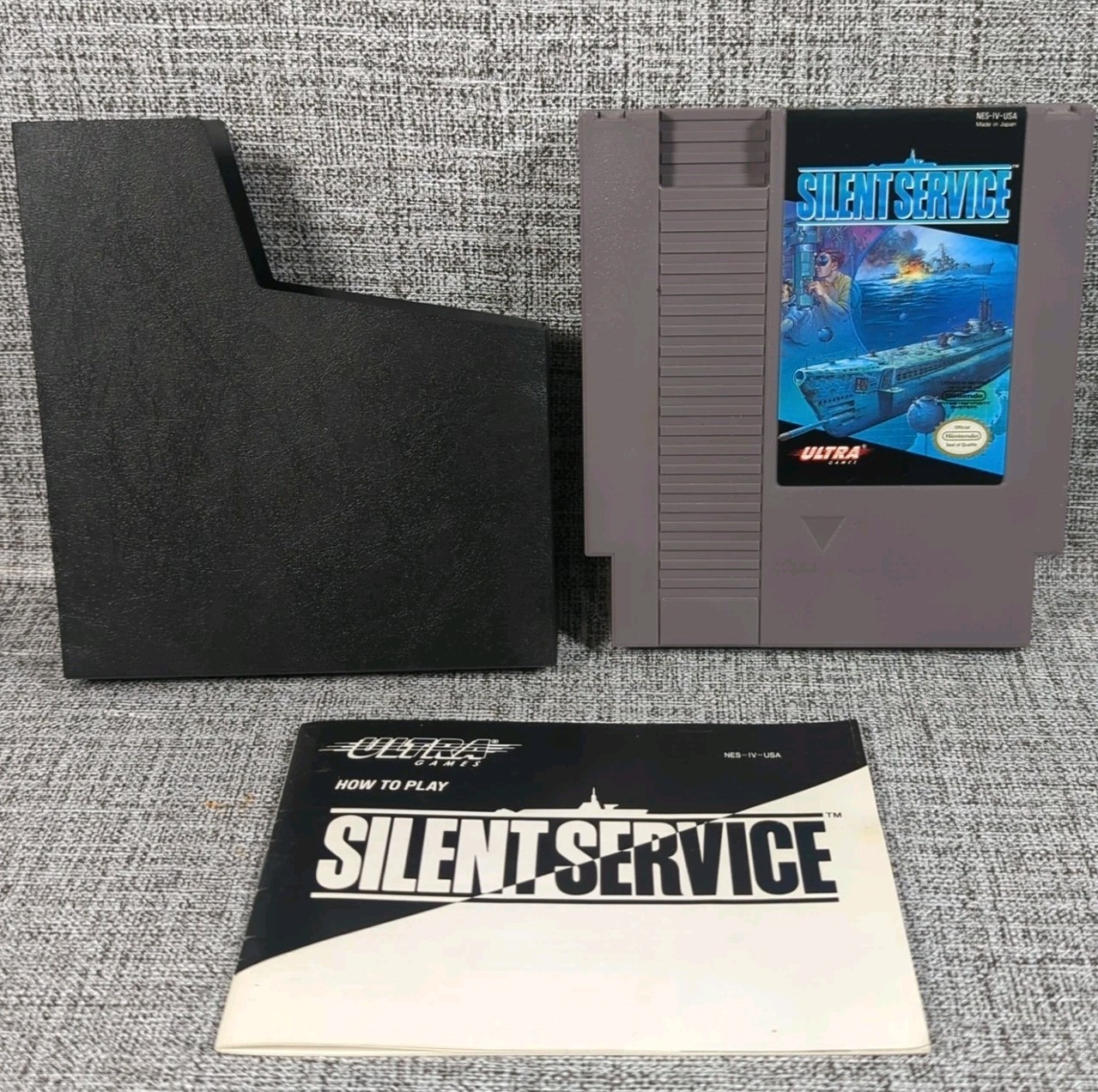 Silent Service (Nintendo Entertainment System, 1989) W/ Manual Tested Working