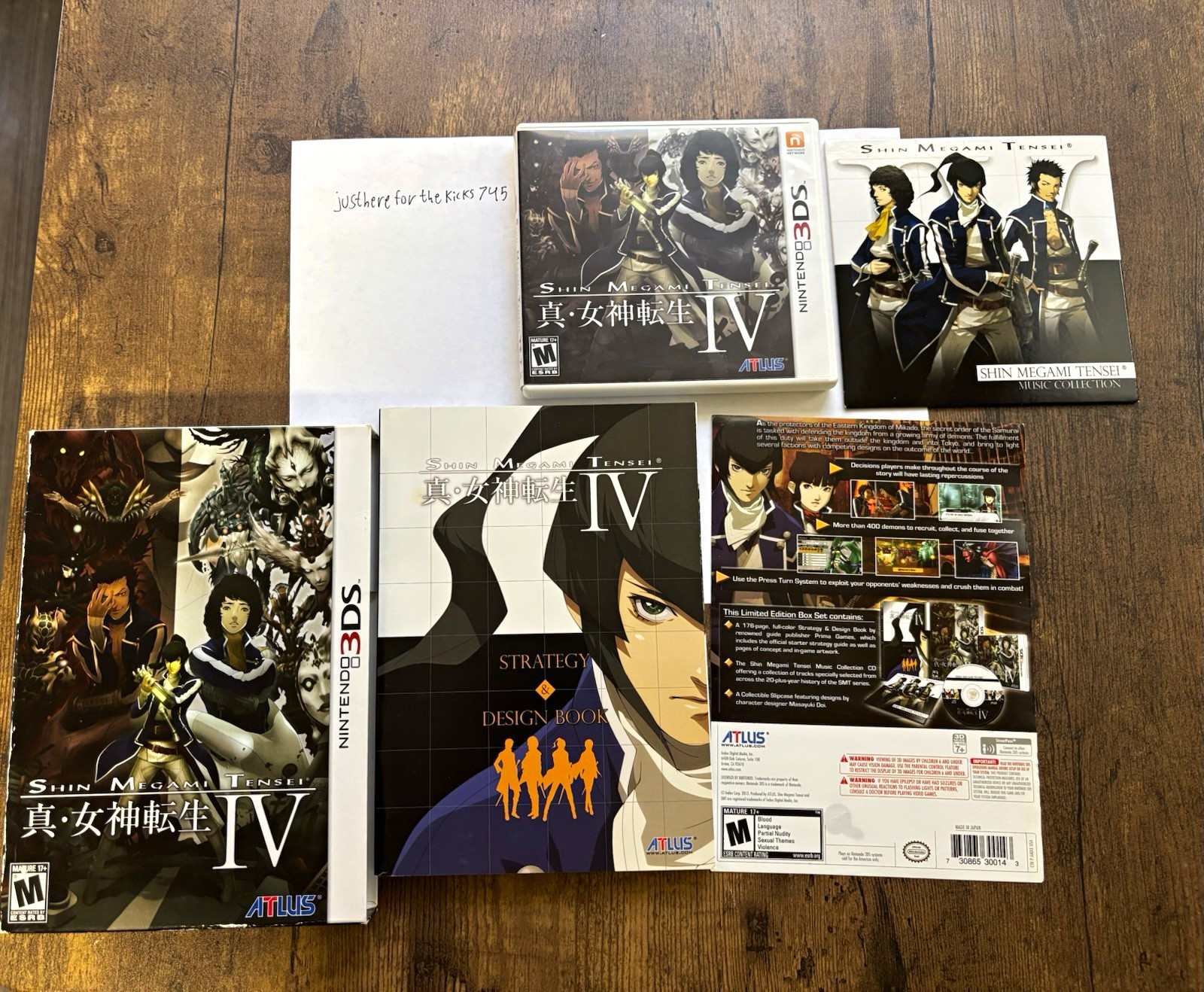 Shin Megami Tensei IV Limited Edition 3DS CIB Very Good Condition Tested