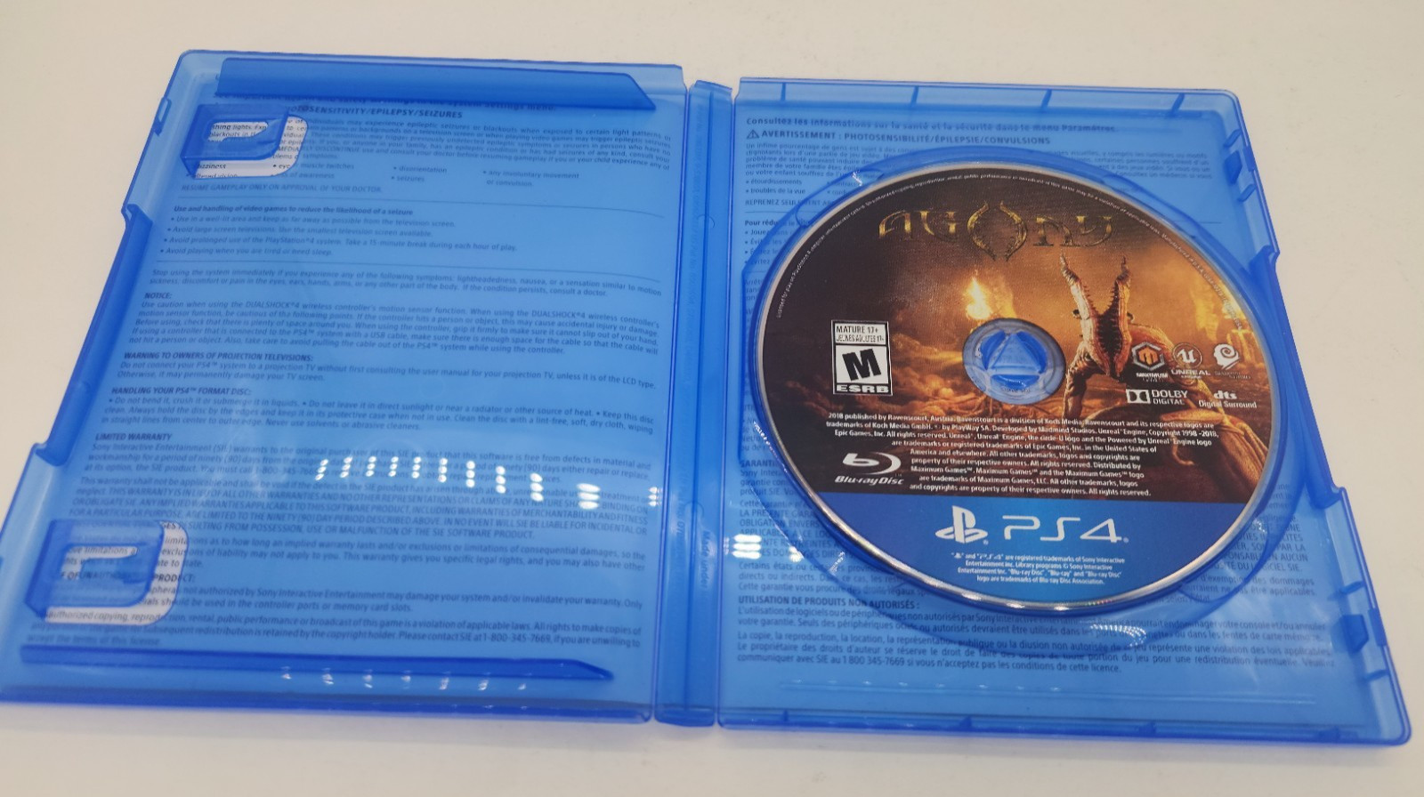 Agony PS4 Action Adventure Horror M NTSC-U/C Maximum Games 2018 Single Player