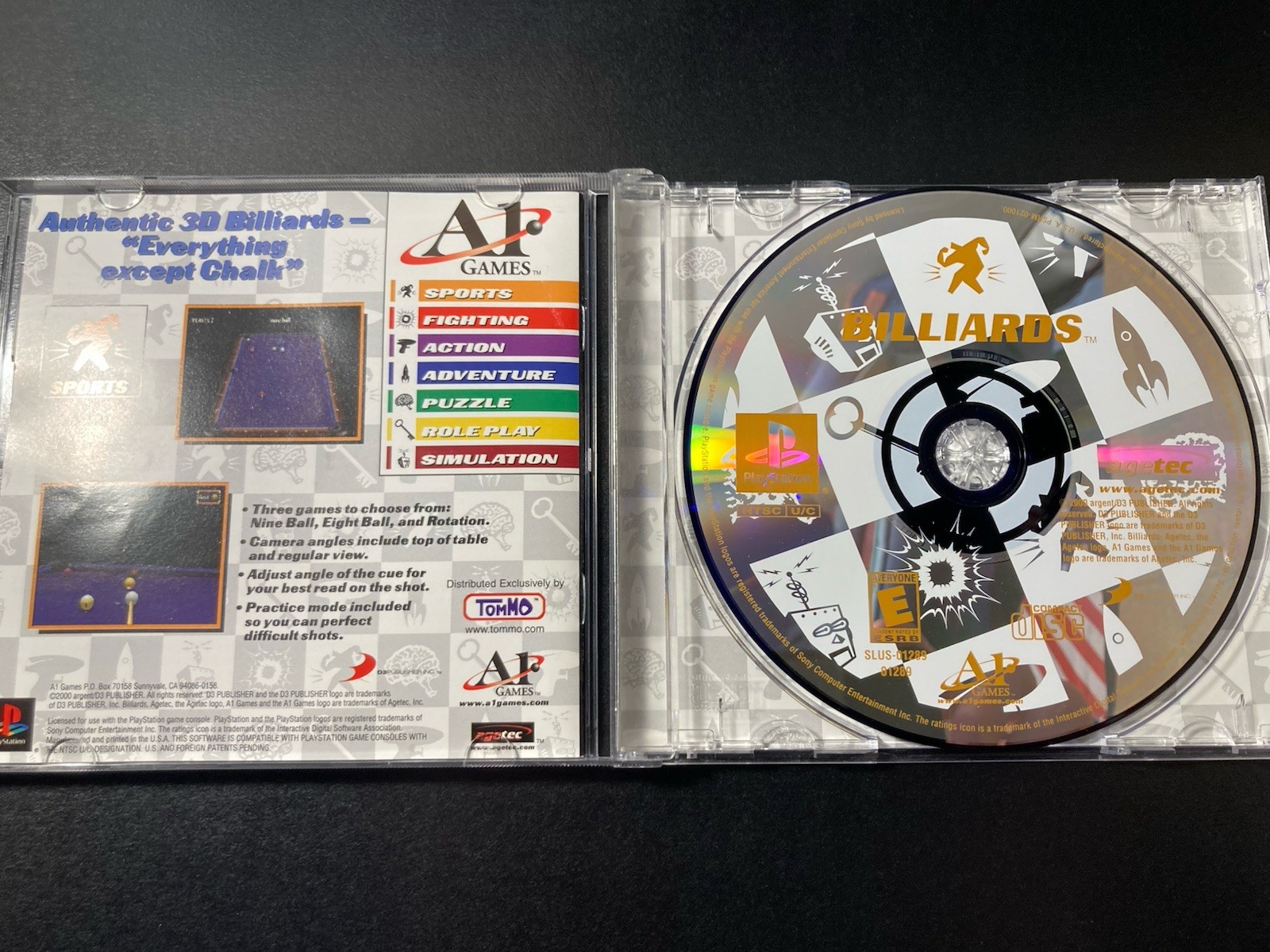Billiards (Sony PlayStation 1, 2001)