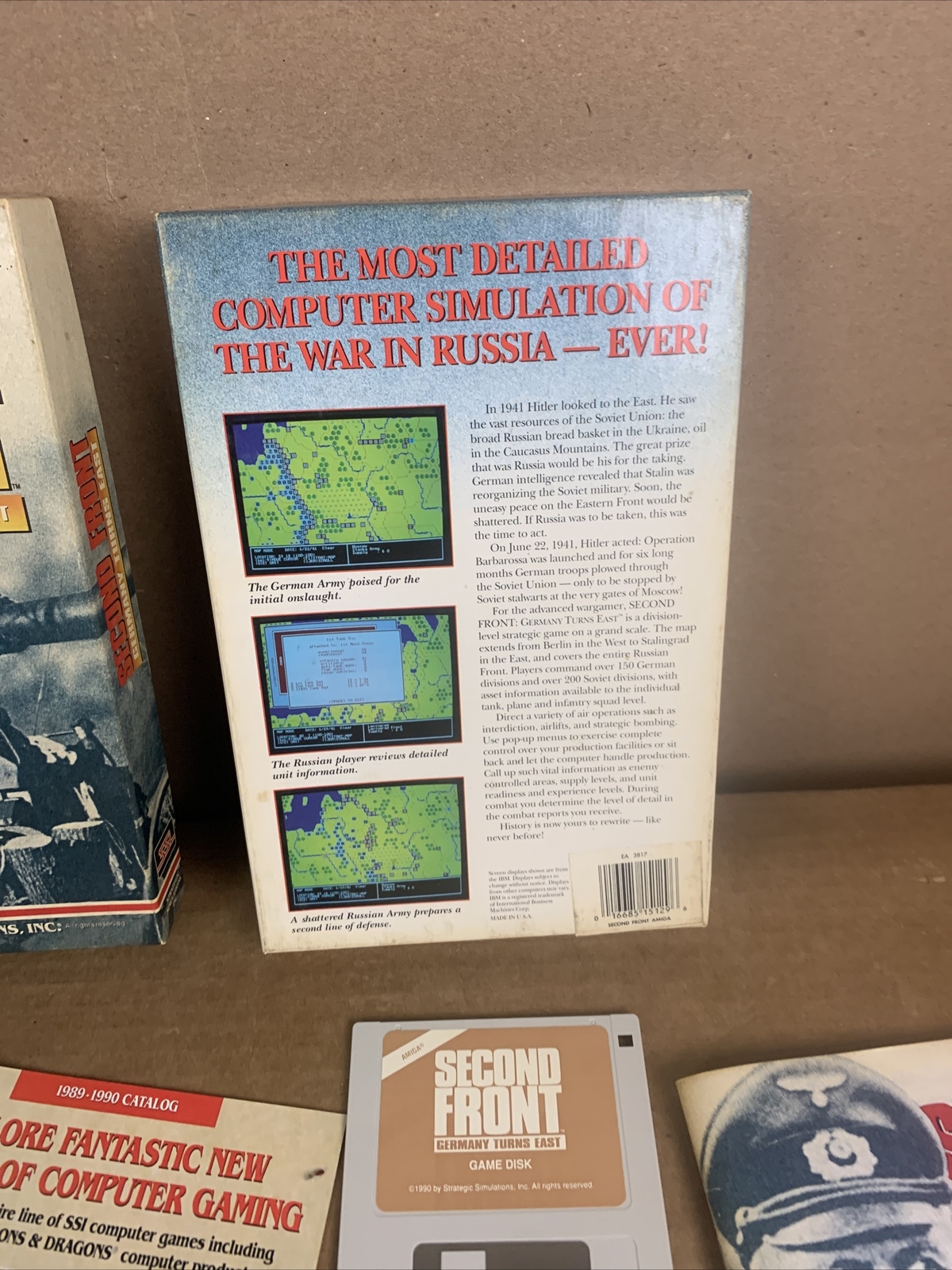 Second Front Germany Turns East (1990. Amiga) SSI Big Box Cib