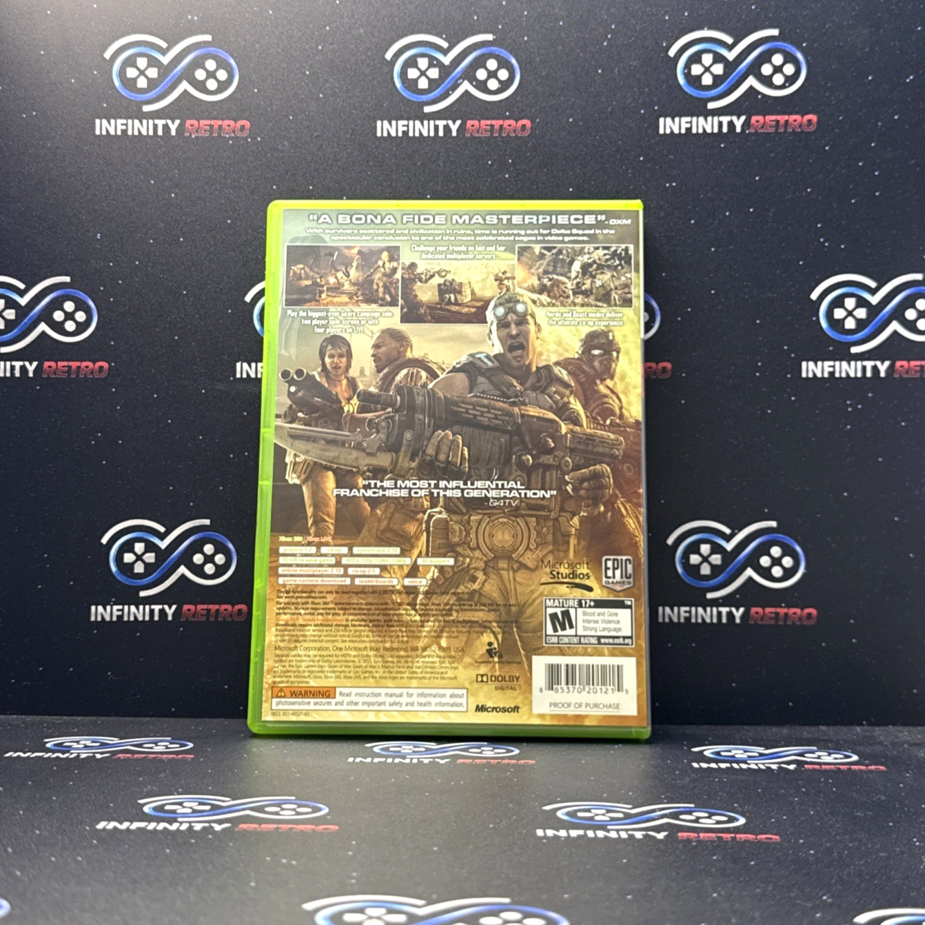 Gears of War 3 Microsoft Xbox 360 CIB Complete With Stickers Refurbished Tested