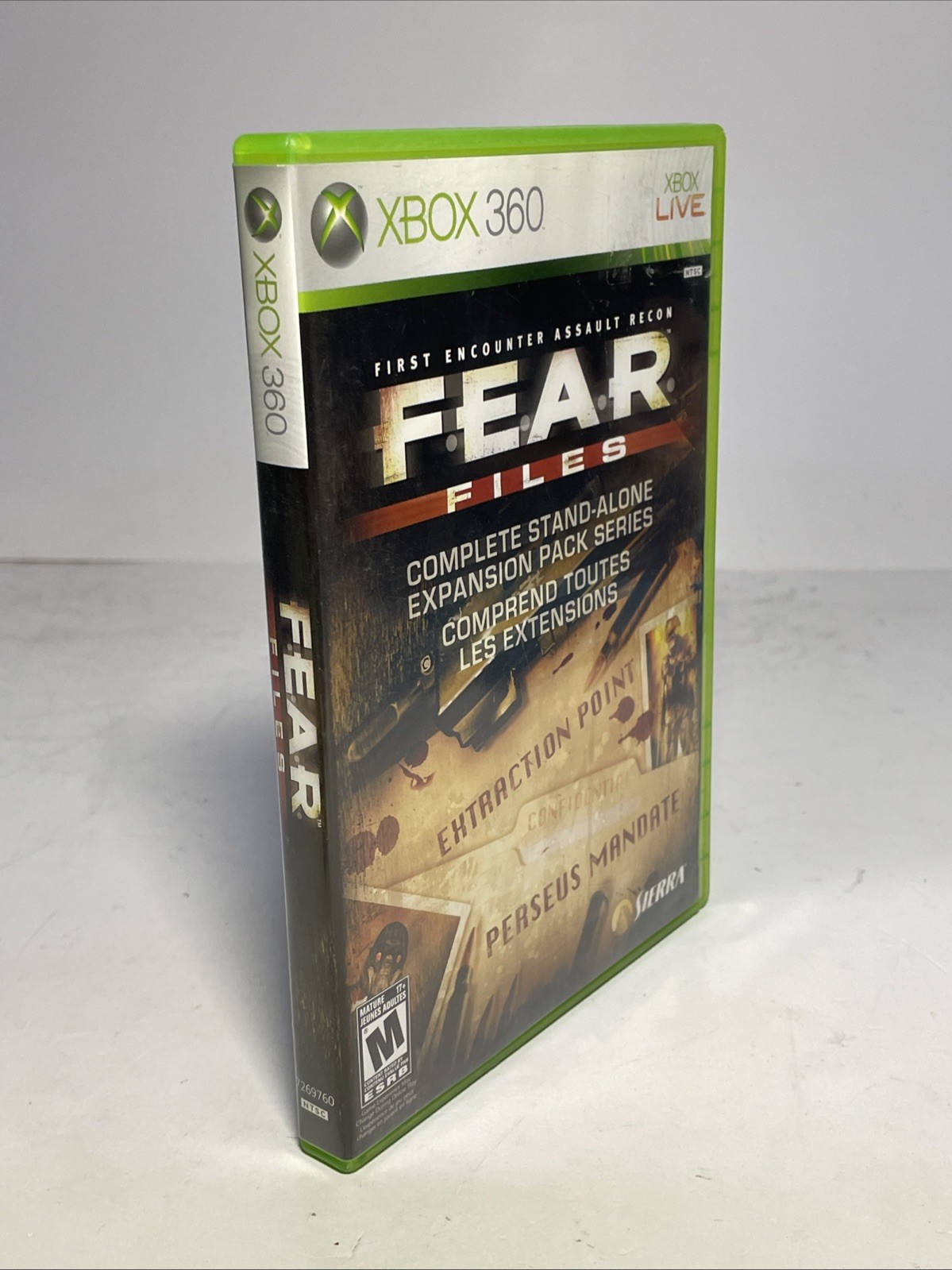 Fear Files (Microsoft Xbox 360) Complete CIB Tested Read