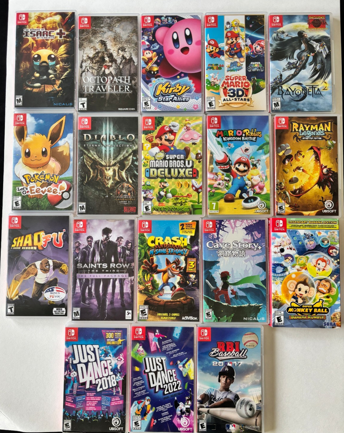 U PICK! Nintendo Switch Games – Pokemon Super Mario 3D All-Stars Kirby Bayonetta