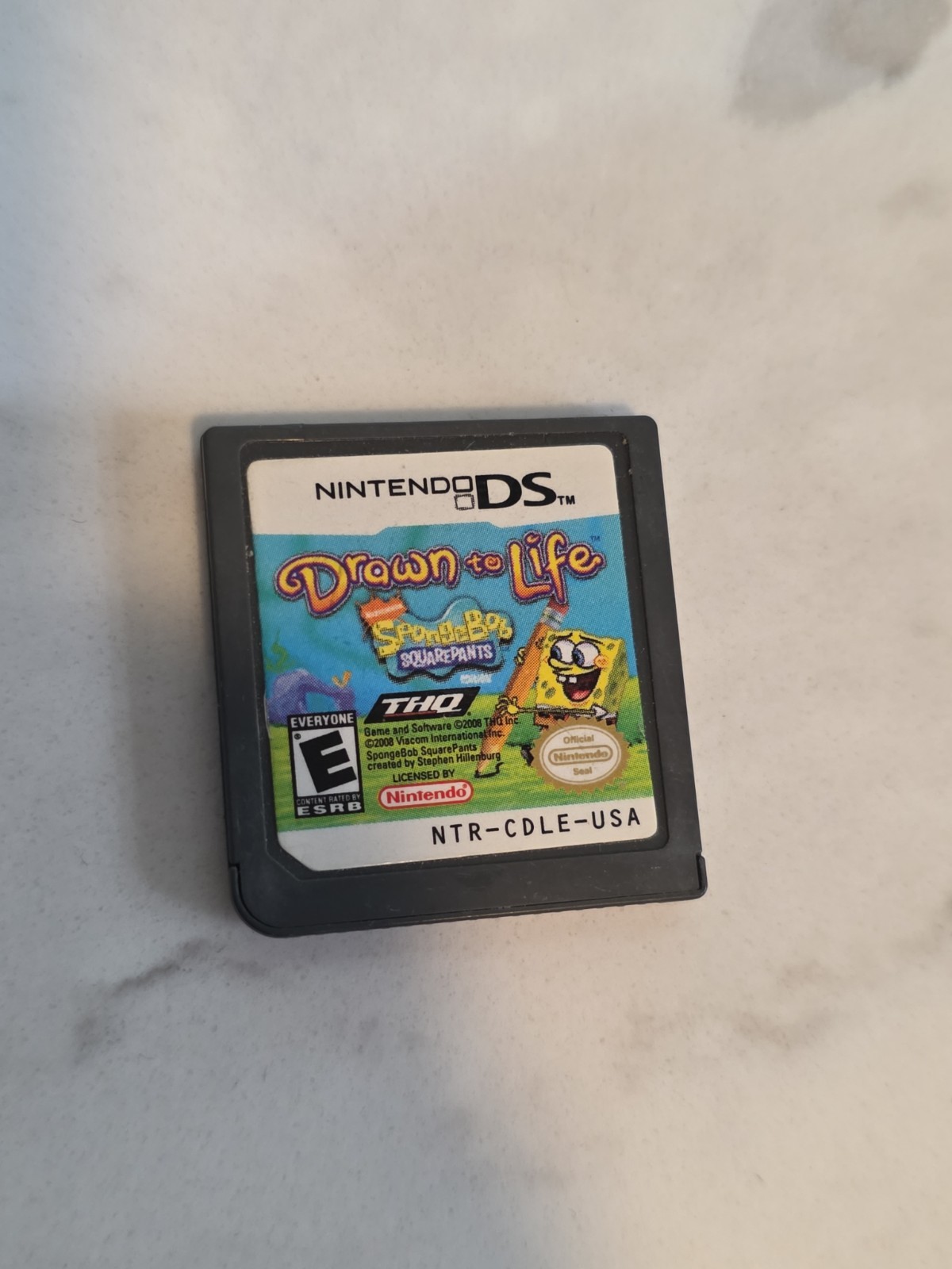 Drawn to Life – SpongeBob SquarePants Edition (Nintendo DS, 2008) TESTED WORKS