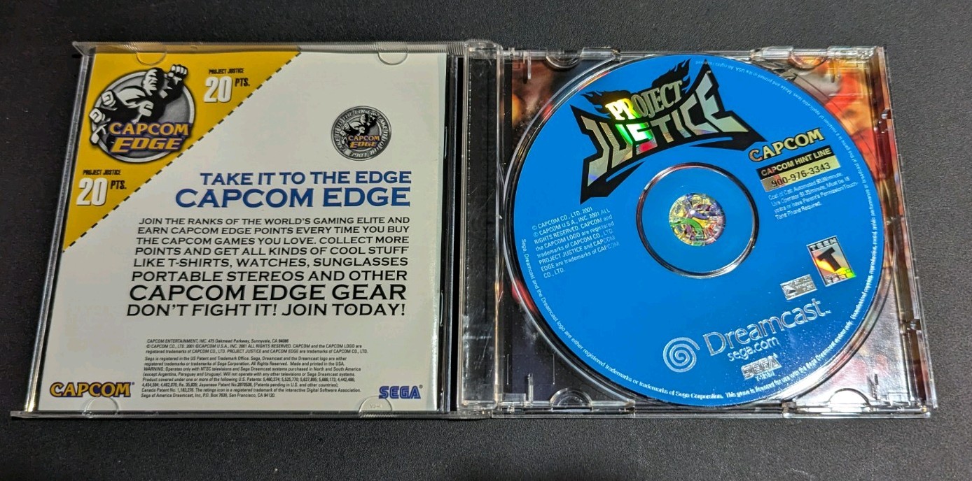 Project Justice (Sega Dreamcast, 2001) Complete CIB