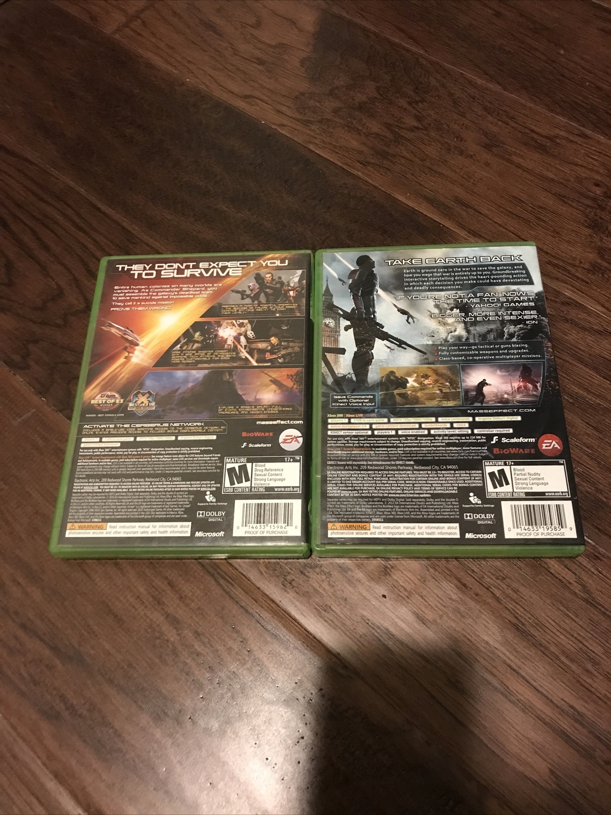 Mass Effect 2 and 3 [Xbox 360] With Inserts, Tested