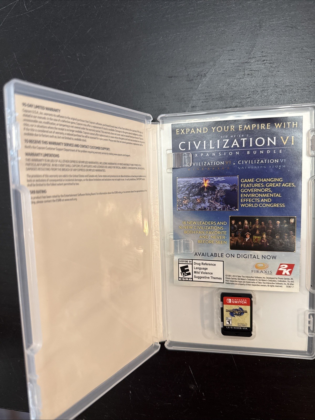 Monster Hunter Rise – Nintendo Switch Game w/Case
