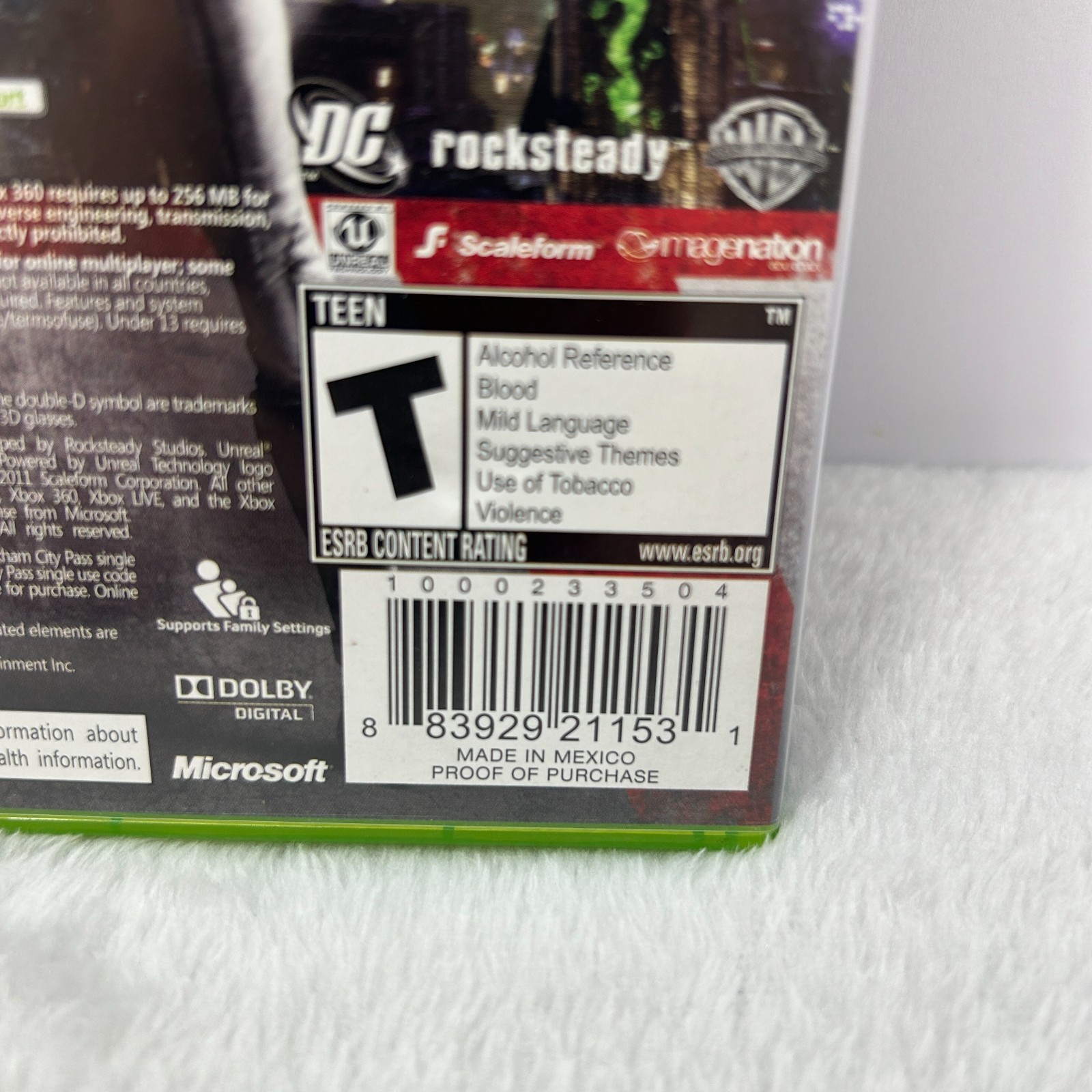 Batman Arkham City Xbox 360 Complete CIB Manual WB Games