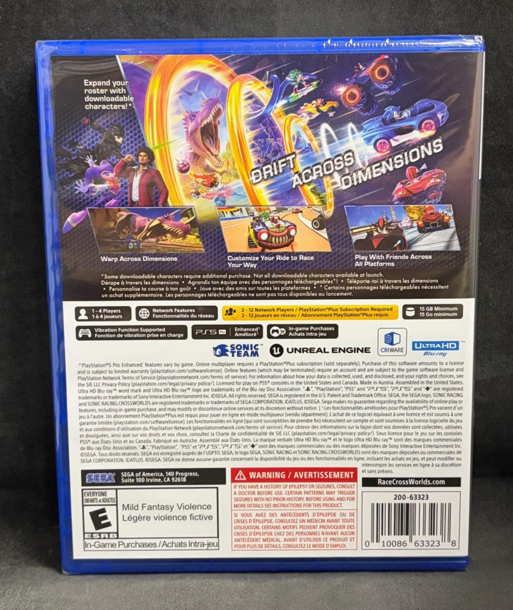 Sonic Racing: CrossWorlds (PS5 / Playstation 5) BRAND NEW