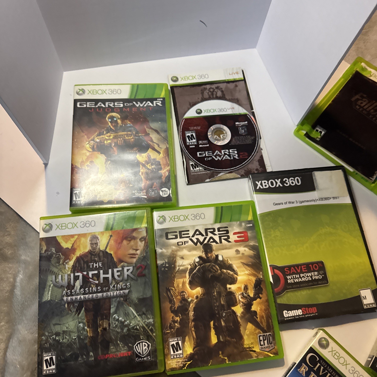 Xbox 360 Games 9 Games Unknown Working Condition!