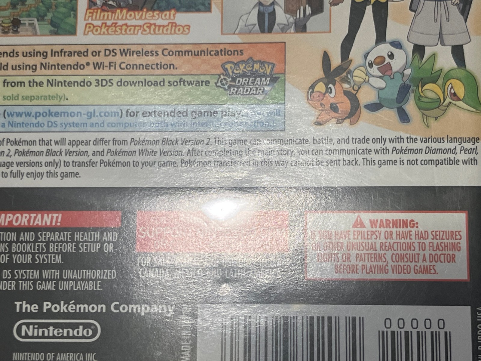 Pokemon White Version 2 Nintendo DS Complete CIB w/ Inserts Authentic GreatShape