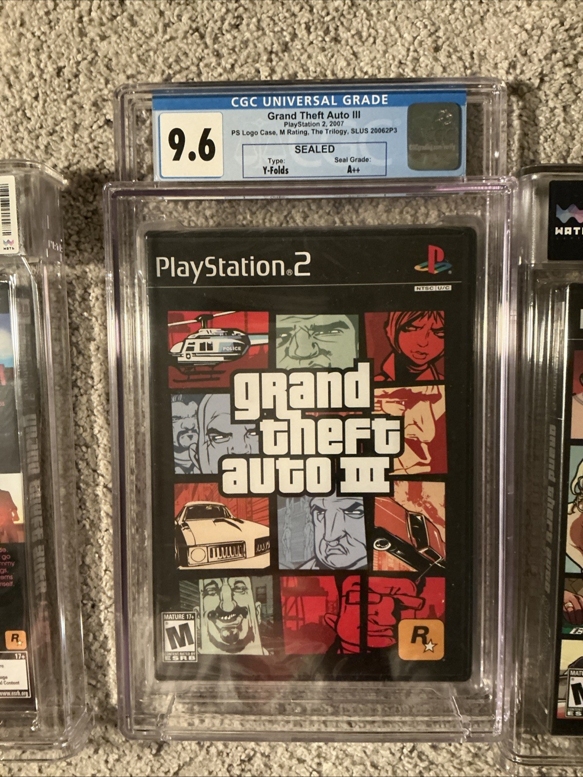 WATA and CGC 9.6 A++ Grand Theft Auto Trilogy (III, Vice City, San Andreas) PS2