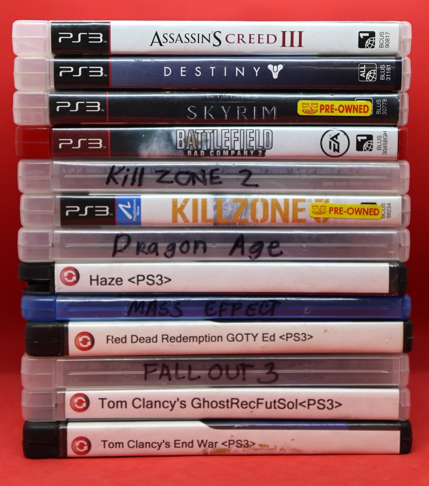 Lot of 13 Sony PS3 Mature Shooter/War/Fighting Games