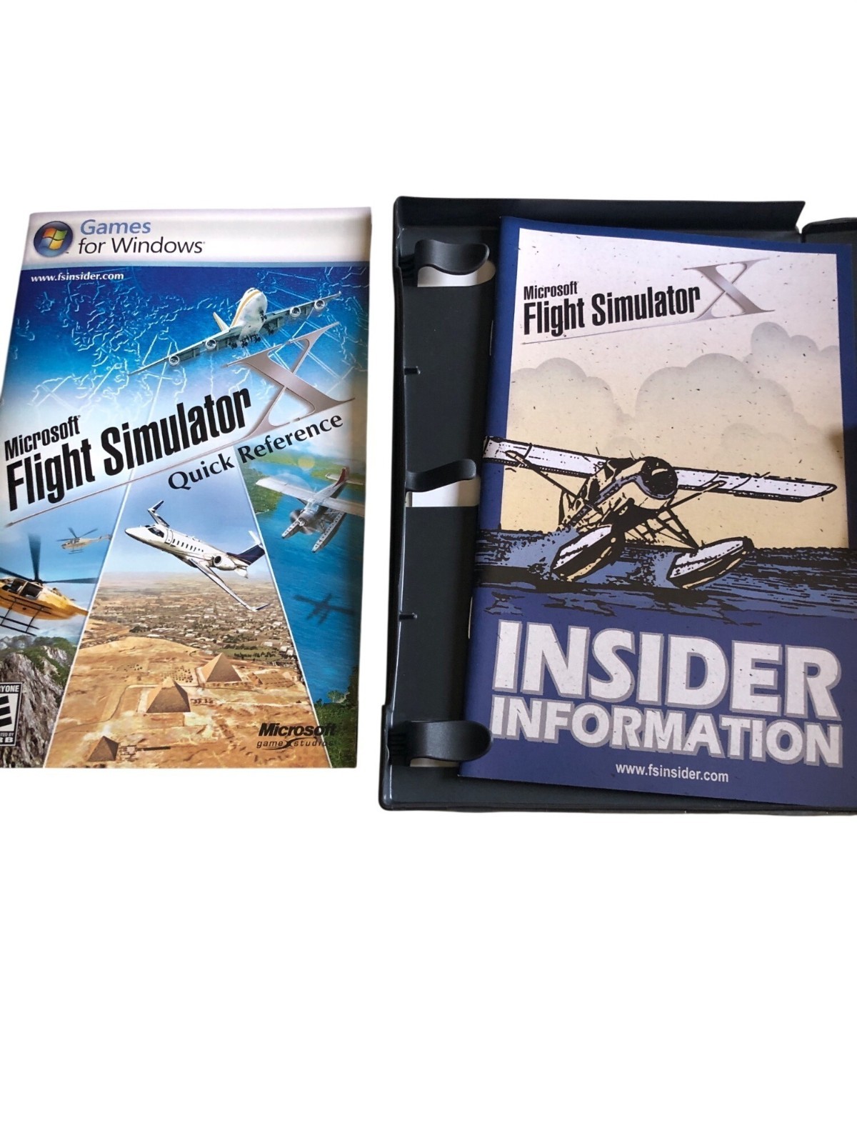 Microsoft Flight Simulator X Deluxe Edition PC DVD Game Manuals KEY