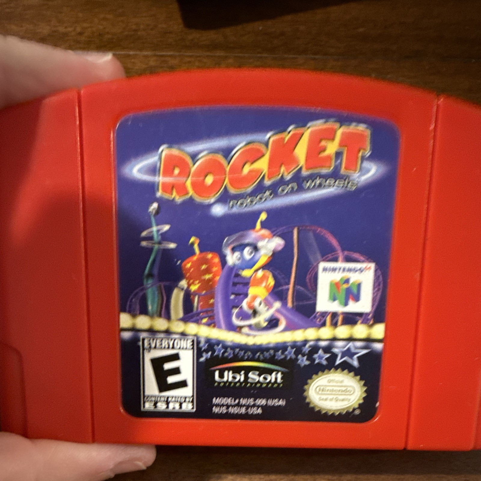 Ubi Soft Rocket: Robot on Wheels (Nintendo 64) NTSC-U/C E Red Cartridge