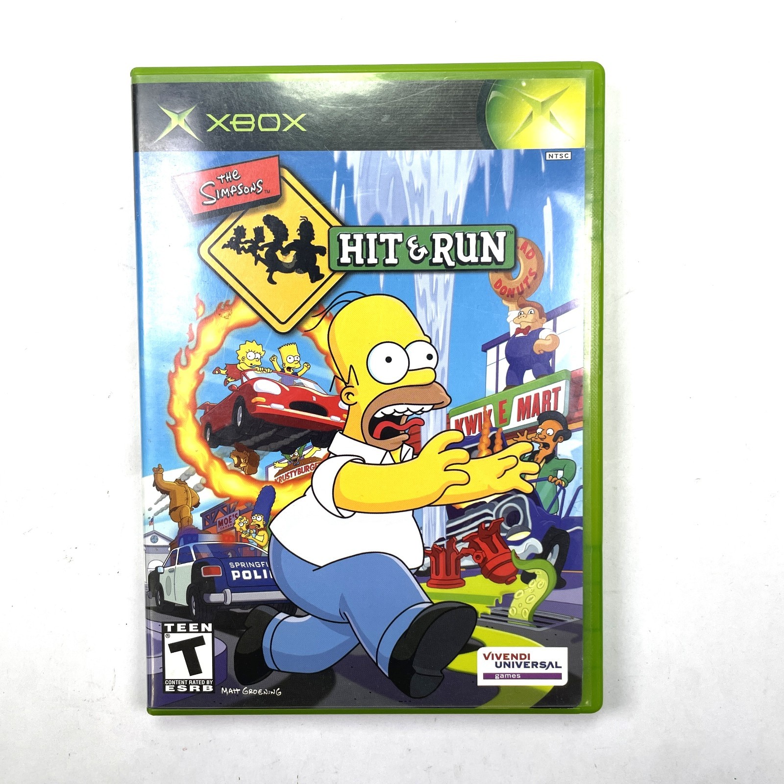 The Simpsons Hit and Run Microsoft Xbox 2003 Video Game Complete CIB