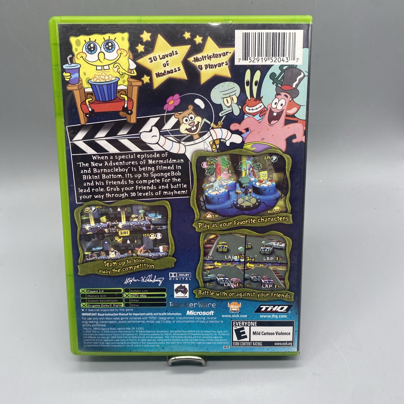 SpongeBob SquarePants: Lights, Camera, Pants (Microsoft Xbox, 2005)