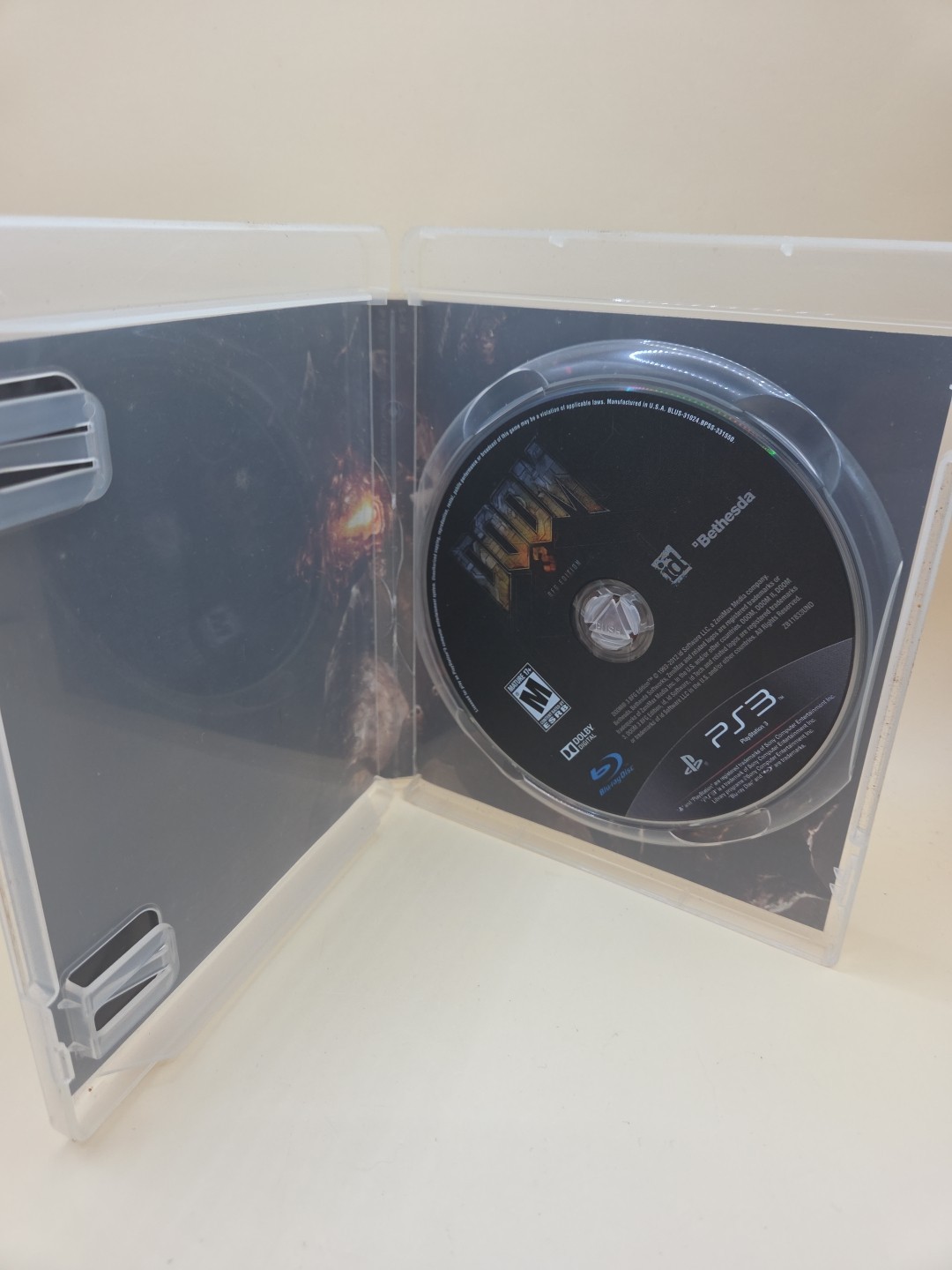 Doom 3 BFG Edition – PS3 PlayStation 3 – No Manual – Clean Disc