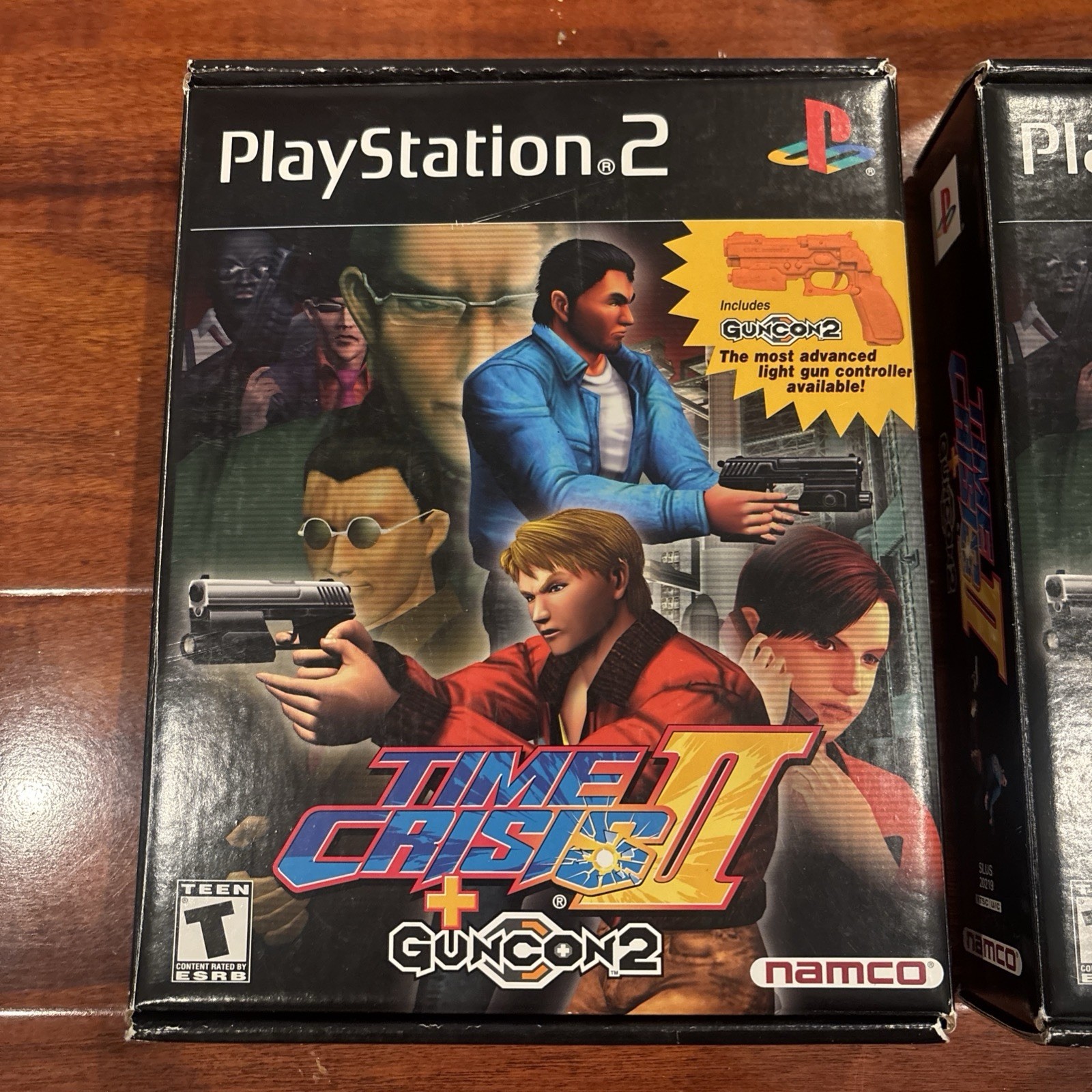 VERY GOOD USED Time Crisis II Game Two GunCon2 Sets Playstation PS2 FREE SHIP