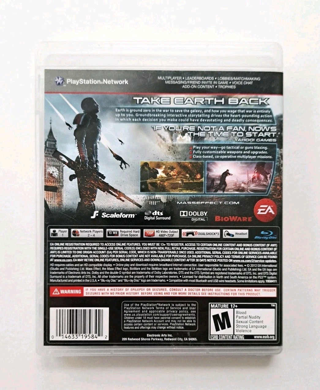 Mass Effect Bundle W/ N7 Collector’s Edition (Sony PlayStation 3, 2010-2012) CIB