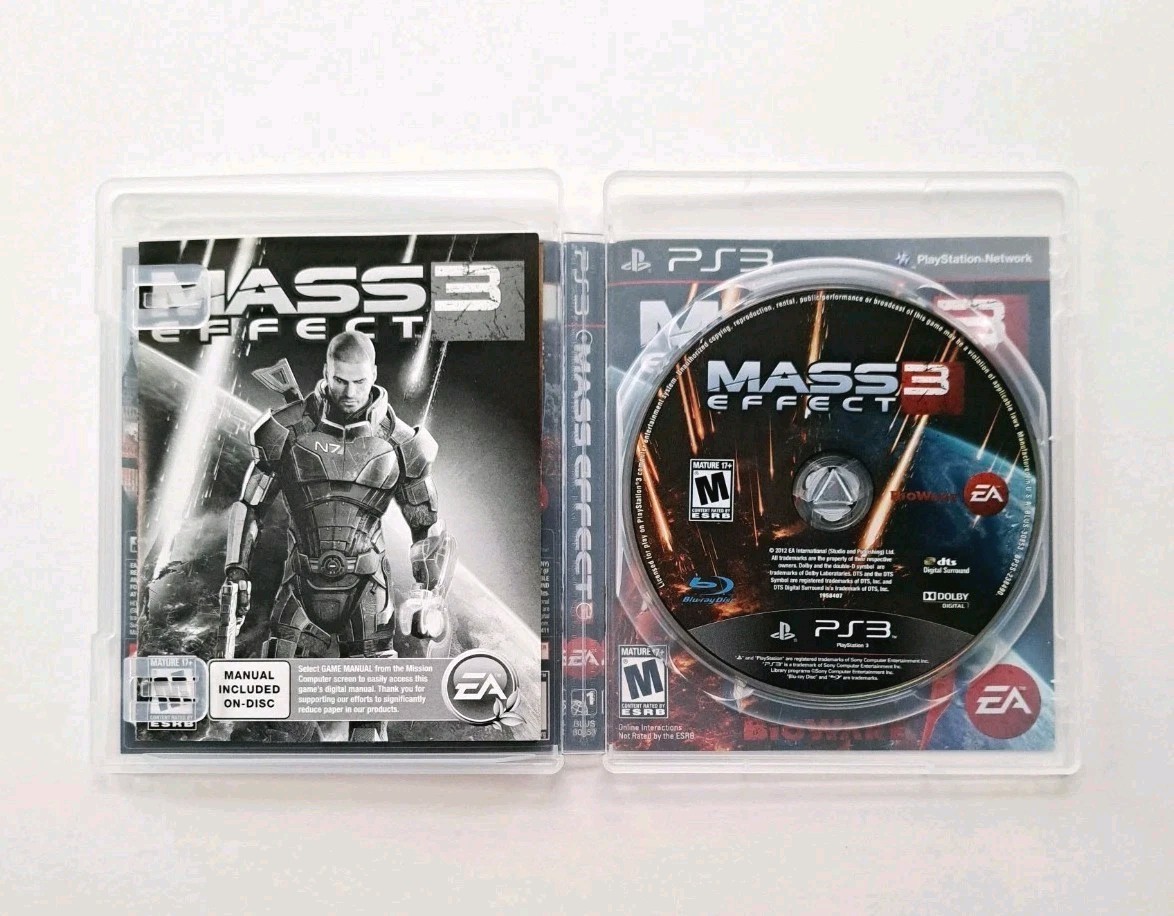 Mass Effect Bundle W/ N7 Collector’s Edition (Sony PlayStation 3, 2010-2012) CIB