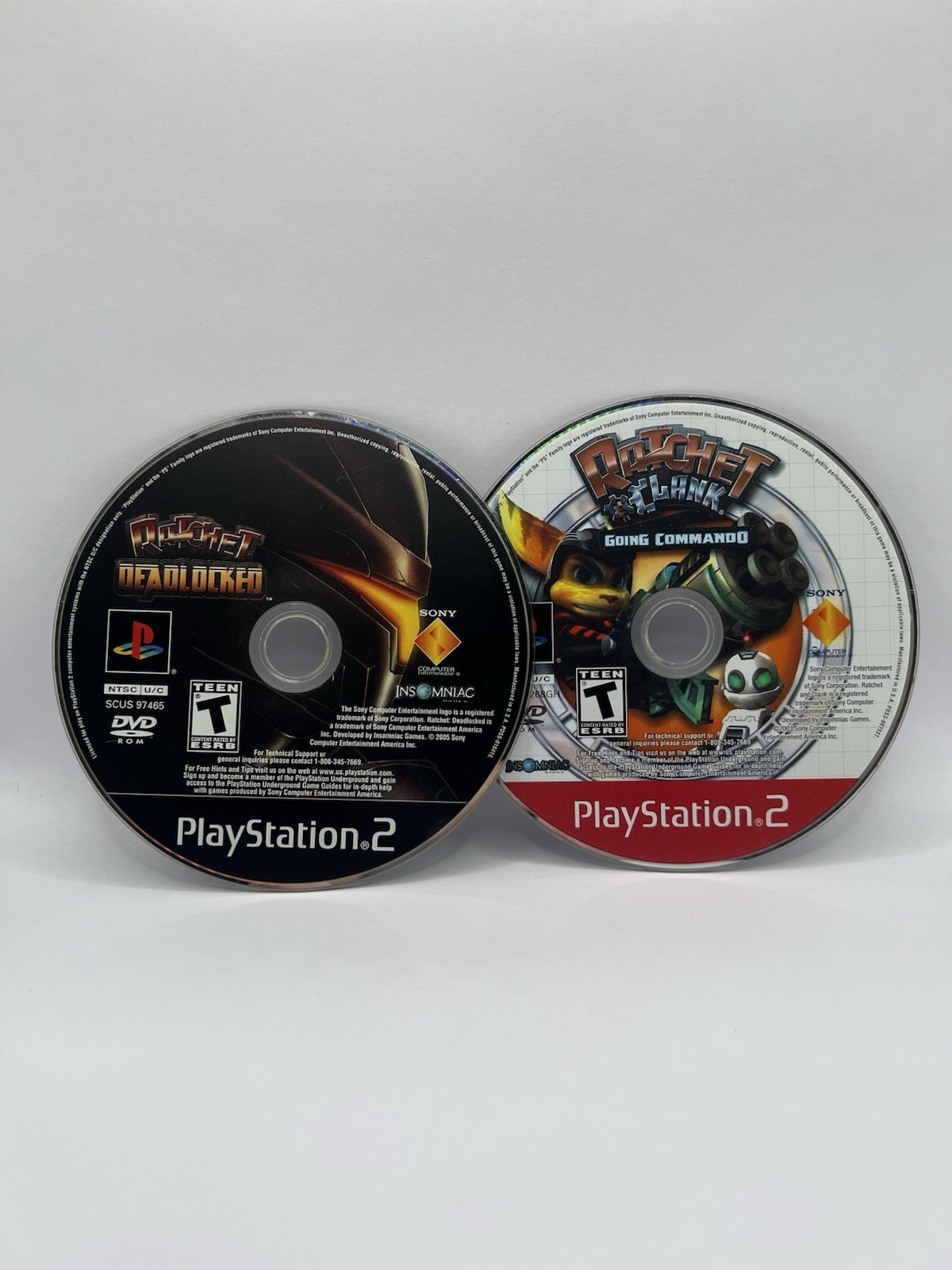 Ratchet: Deadlocked + Going Commando Dual Pack (Playstation 2) – DISCS ONLY