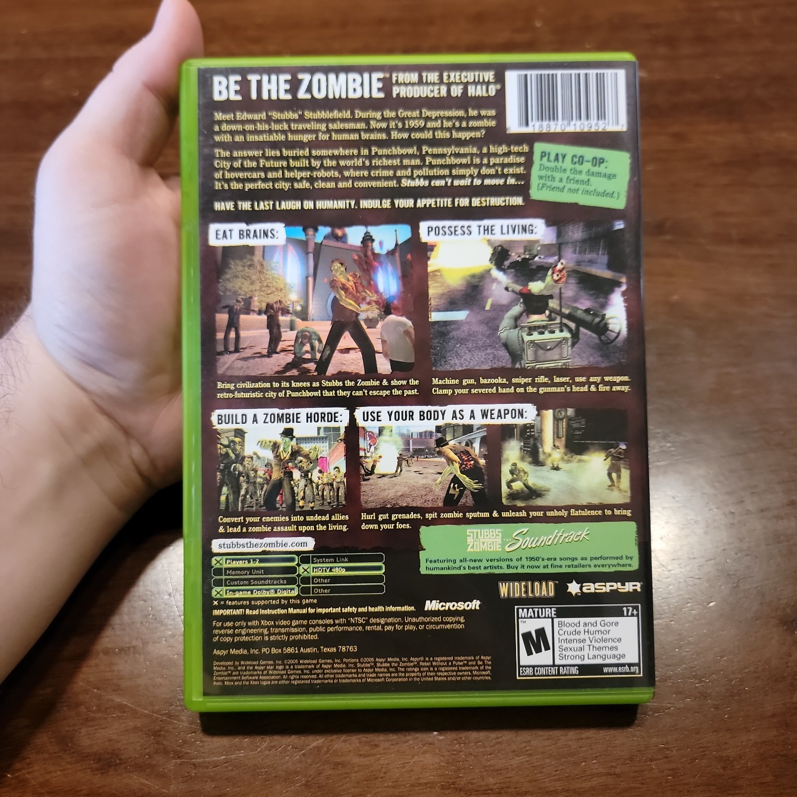 Stubbs the Zombie in Rebel Without a Pulse Complete XBOX – Authentic – Tested