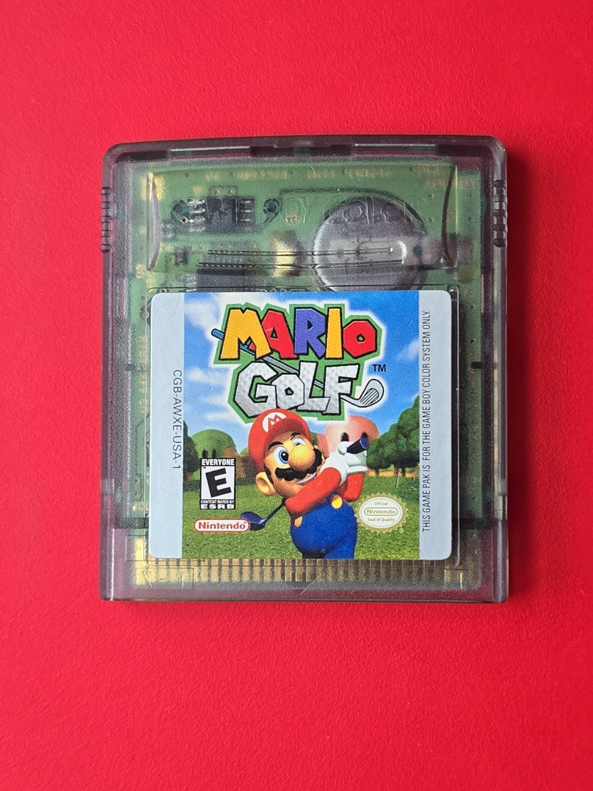 Mario Golf Game Boy Color Nintendo GBC Handheld Vintage Authentic Saves