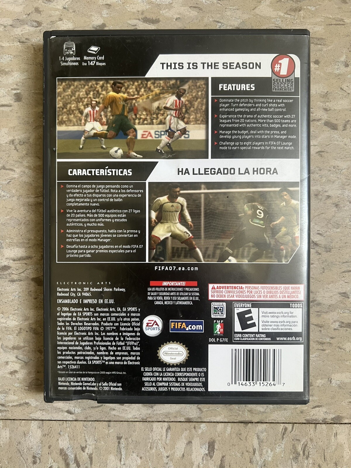 FIFA Soccer 07 (Nintendo GameCube, 2006) Extremely Rare Variant Complete CIB