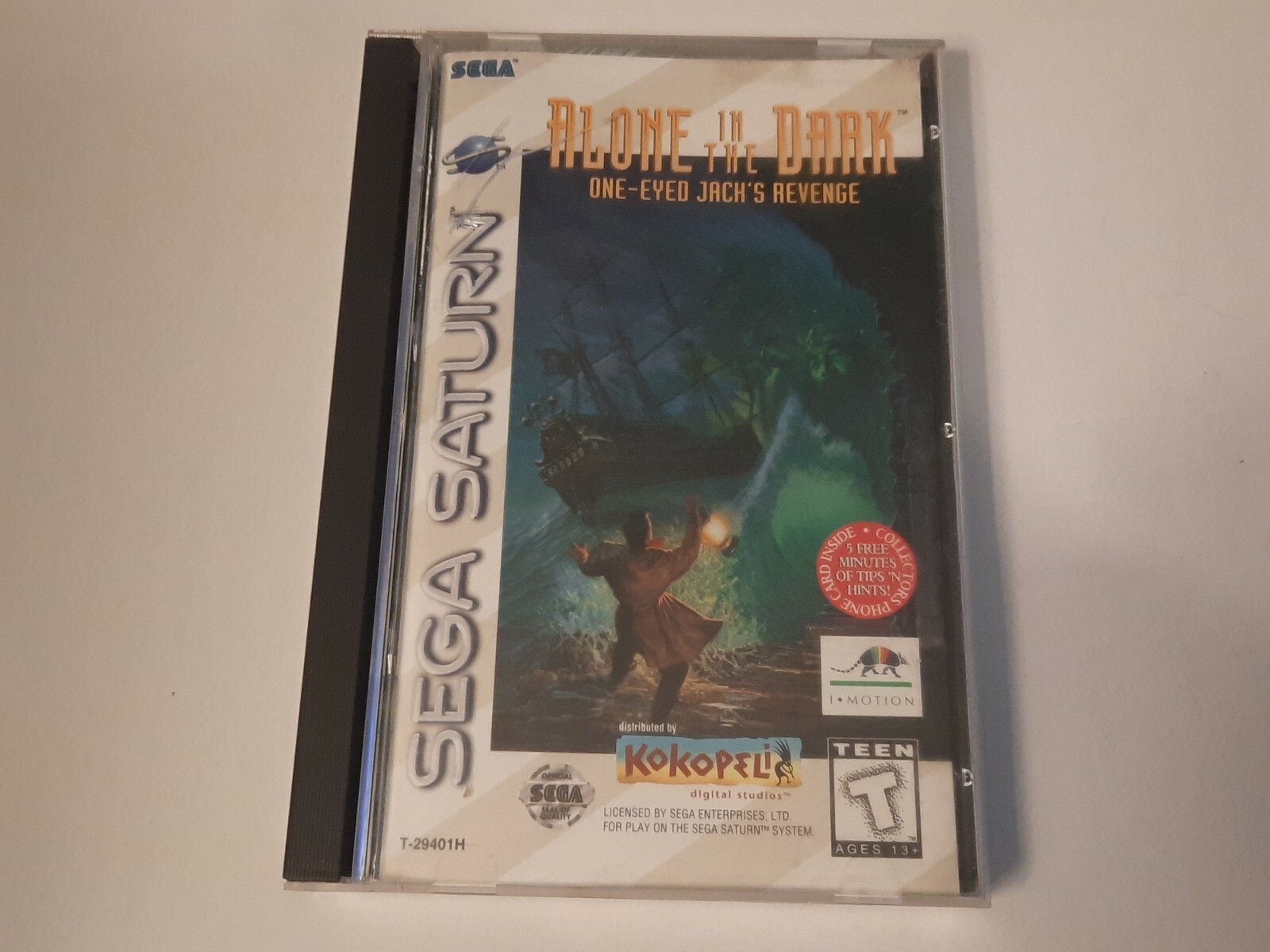 Alone in the Dark (Sega Saturn, 1996) Hint card included *READ DESCRIPTION*