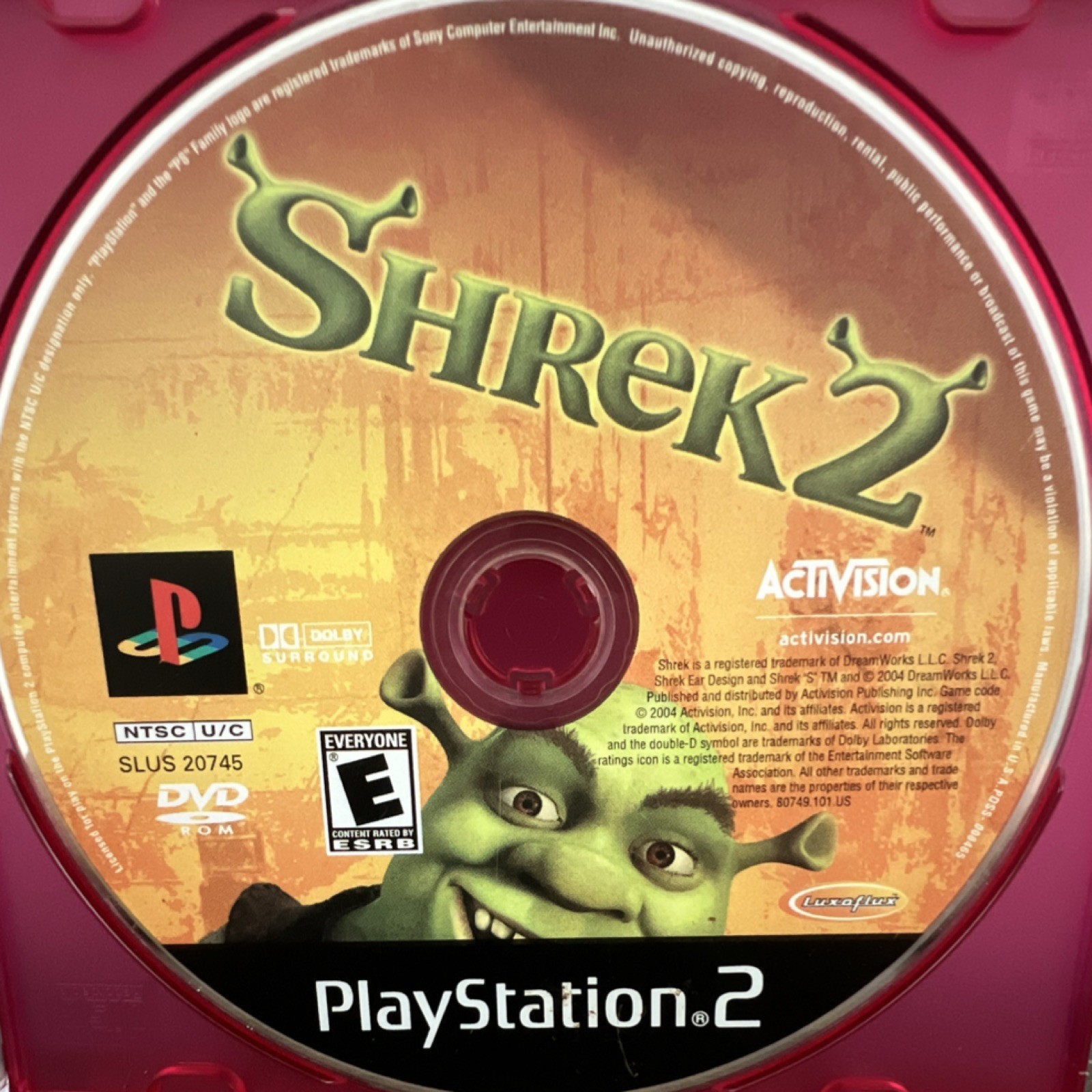 Loose Shrek 2 PlayStation 2 Activision Family/Kids Dolby Surround 2004