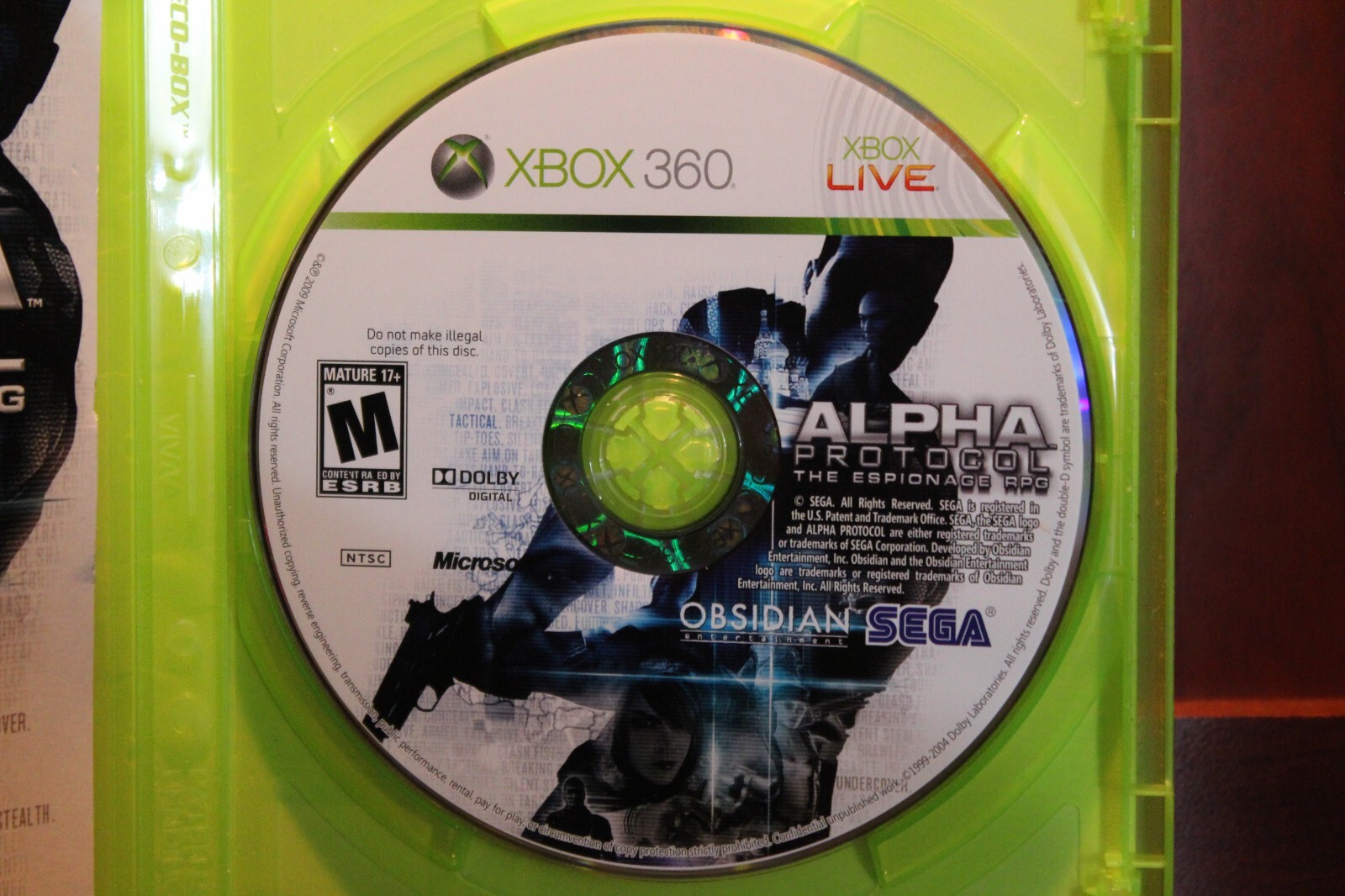 Alpha Protocol (Microsoft Xbox 360, 2010) Complete CIB “TESTED”