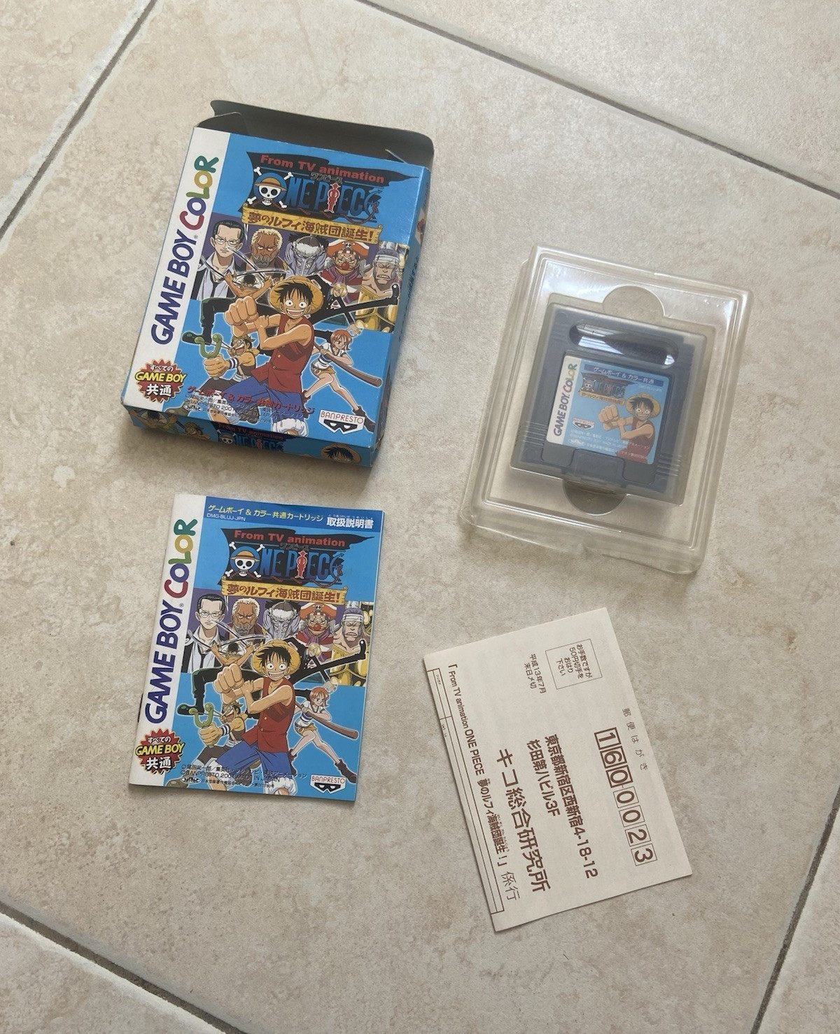 One Piece: The birth of the dream Luffy Pirates! For Game Boy Color 2000-CIB