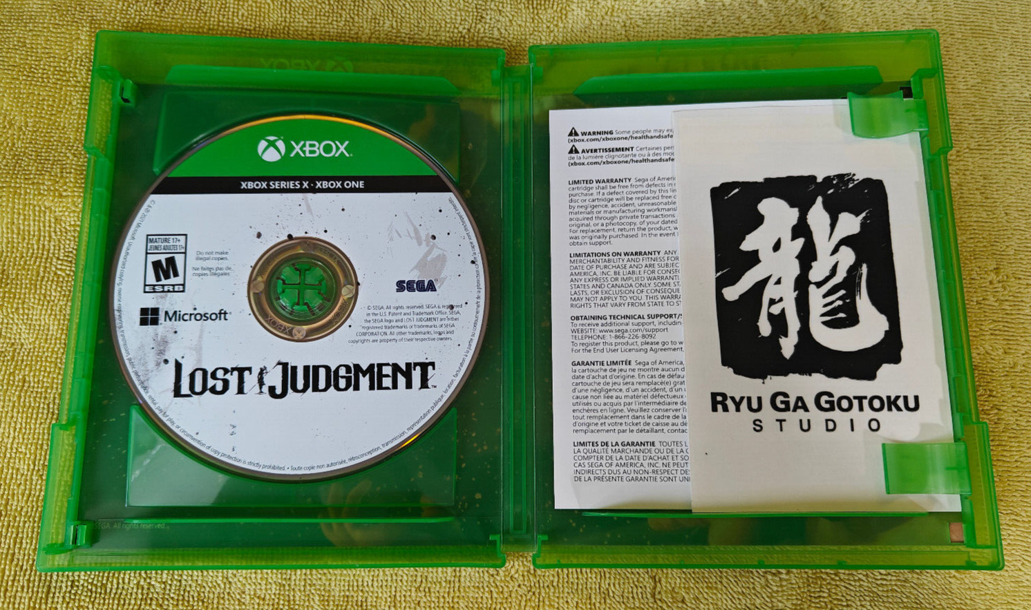 Lost Judgment (Xbox One / Series X, 2021) Clean and Tested