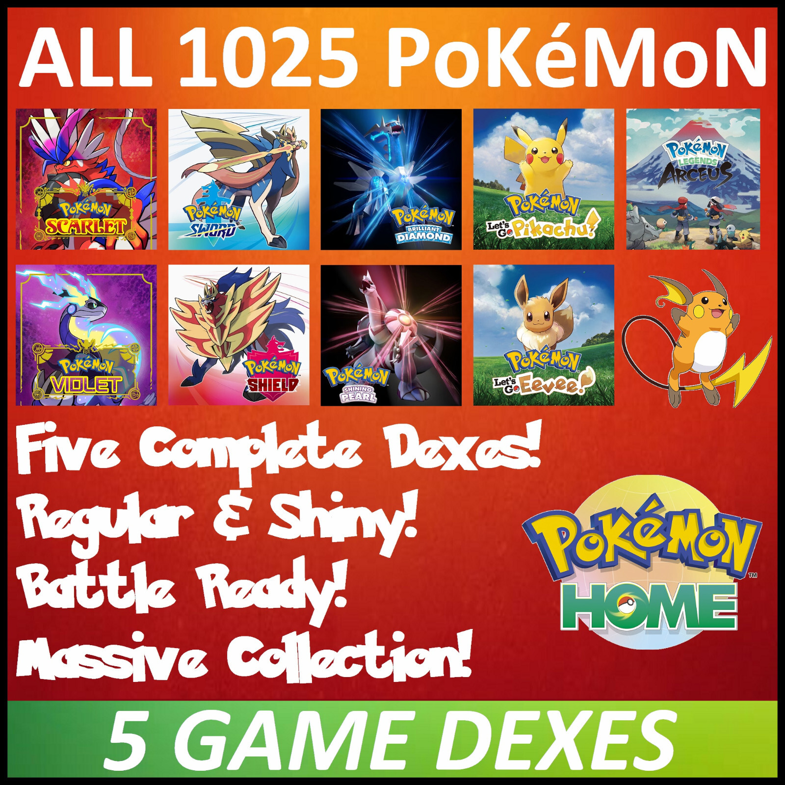 Pokemon Home 1025 Scarlet Violet Sword Shield Diamond Pearl Arceus Let’s Go Lets