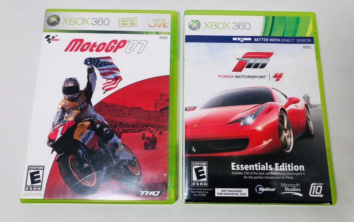 Xbox 360 Game Lot Forza Motorsport 4, MotoGp 07 Lot Of 2 TESTED