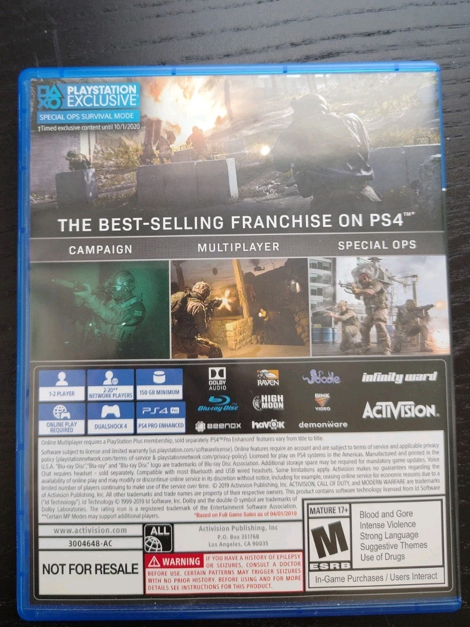 Call of Duty: Modern Warfare – Sony PlayStation 4