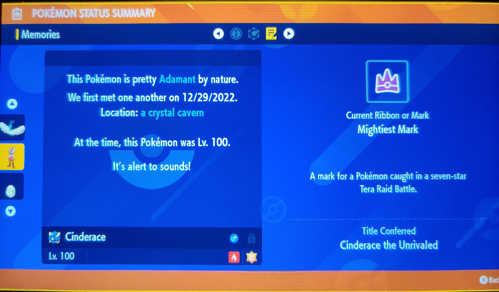 Pokemon Scarlet and Violet ~ 6 IV Cinderace Fight Tera Type ~ Same Day Delivery